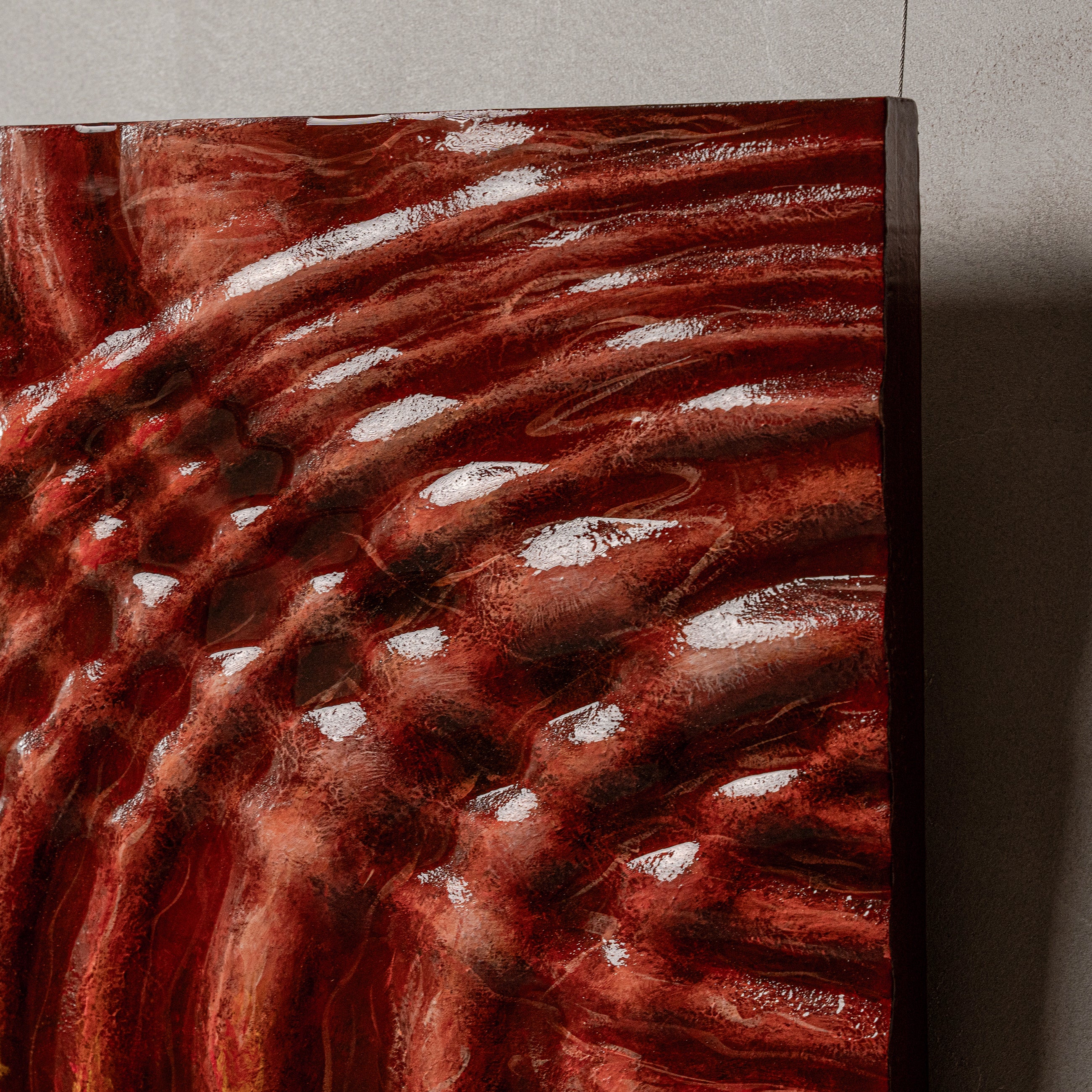 Ripples Texture Handcrafted Solid Art