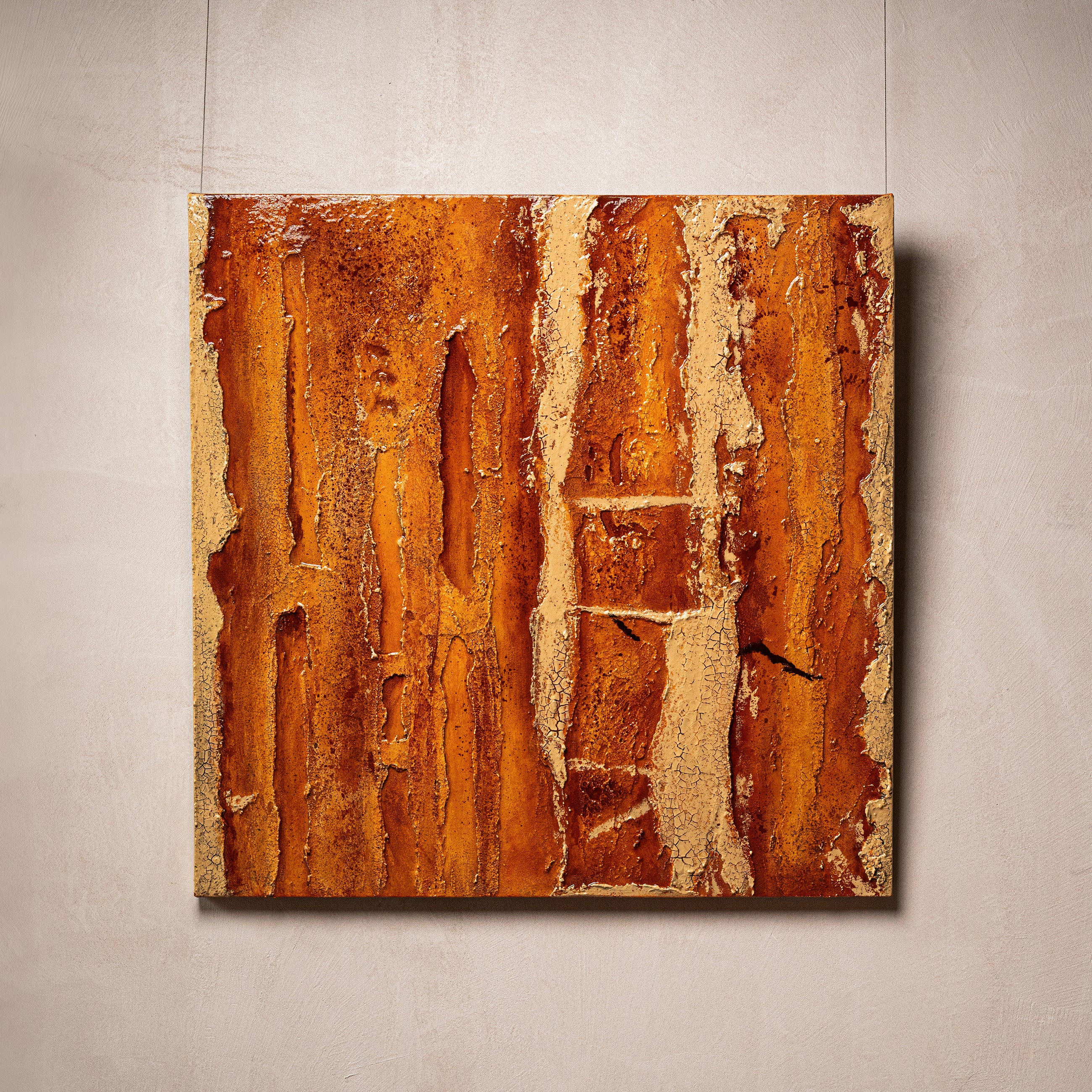 Gilded Terrain Texture Handcrafted Art