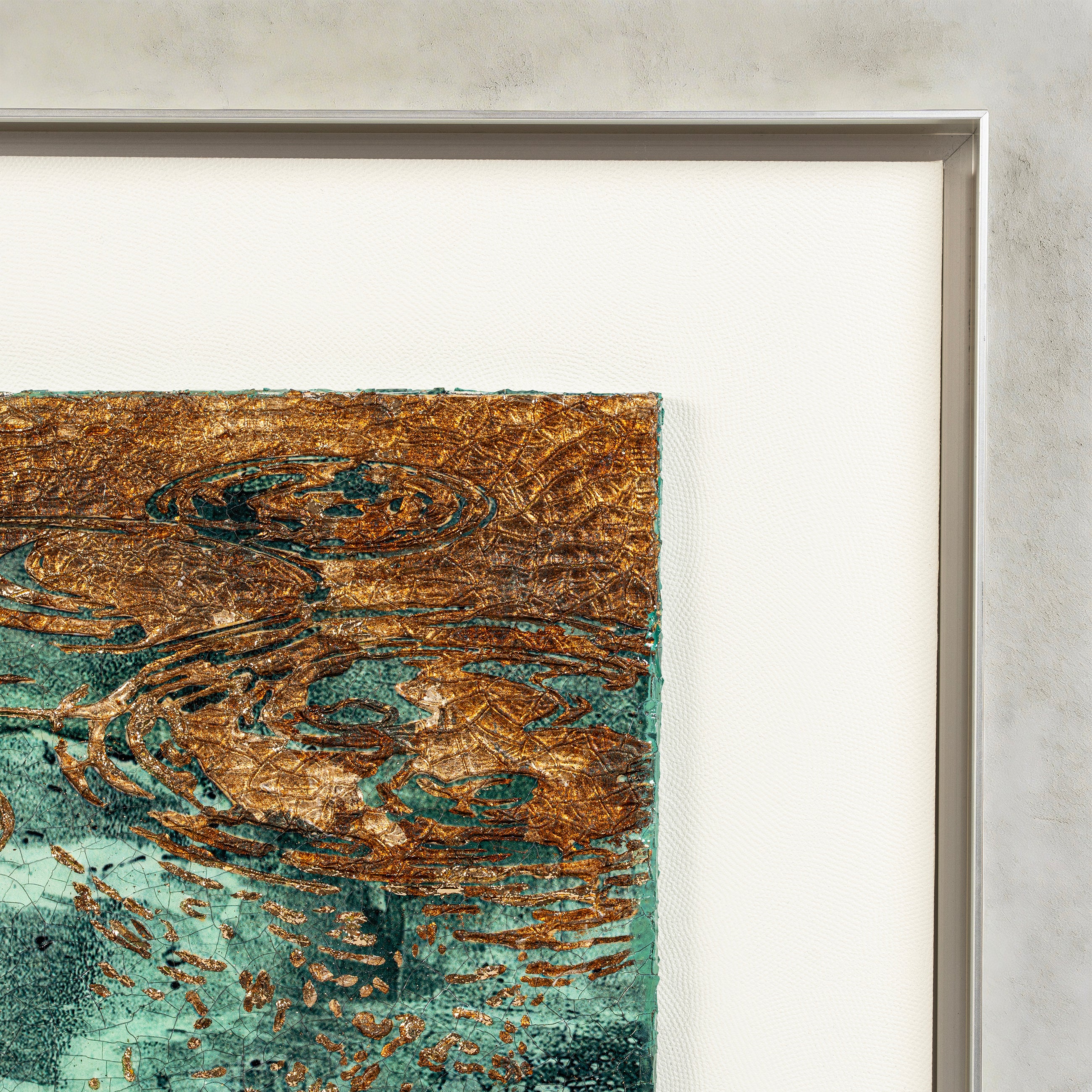 Spring and Ripples Fired Foil Handcrafted Art