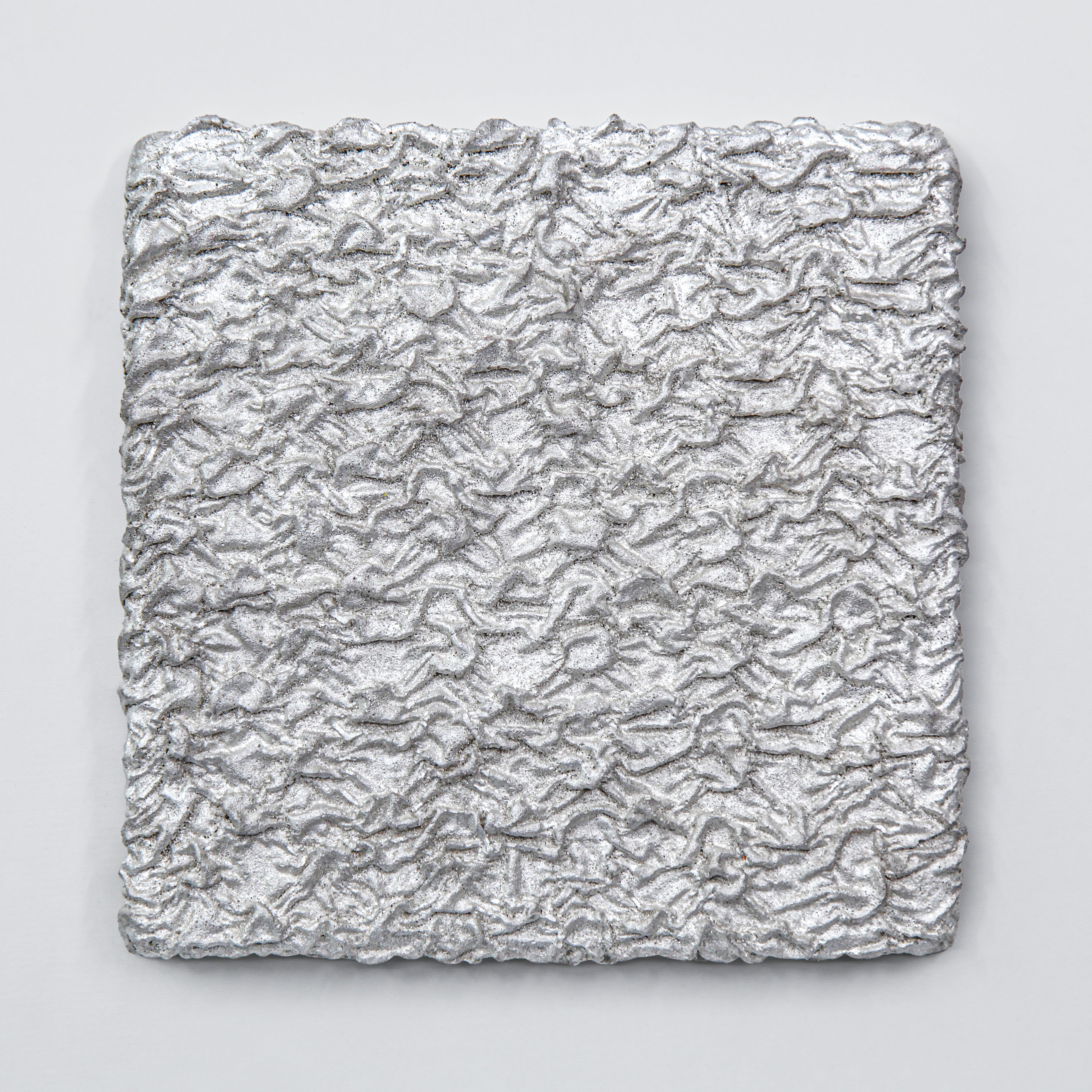 Flowing Abundance Terrain Handcrafted Silver Foil Art