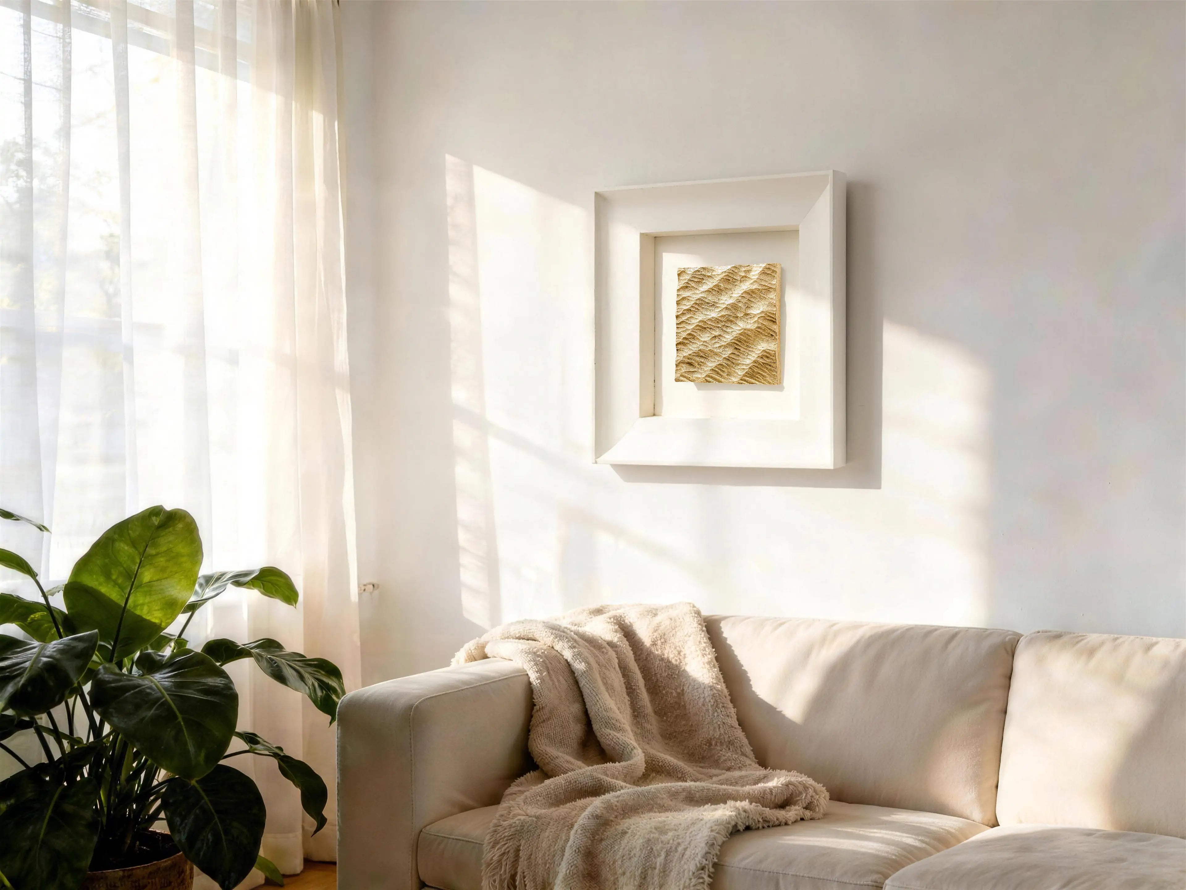 AetherCanvas® Intangible Heritage Foil Art — Calm Visual Focal Point for Sophisticated Spaces