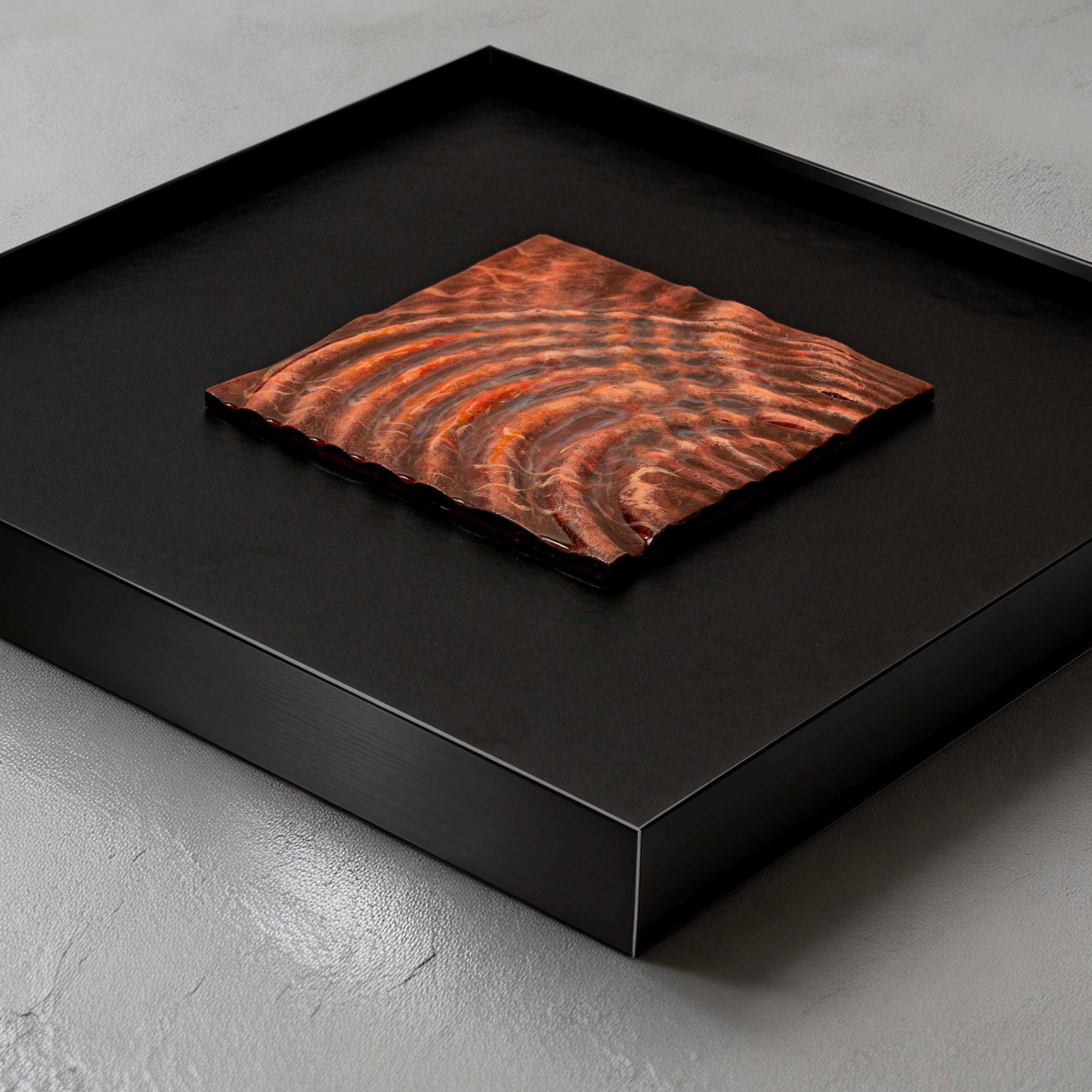 Ripples Texture Handcrafted Solid Art