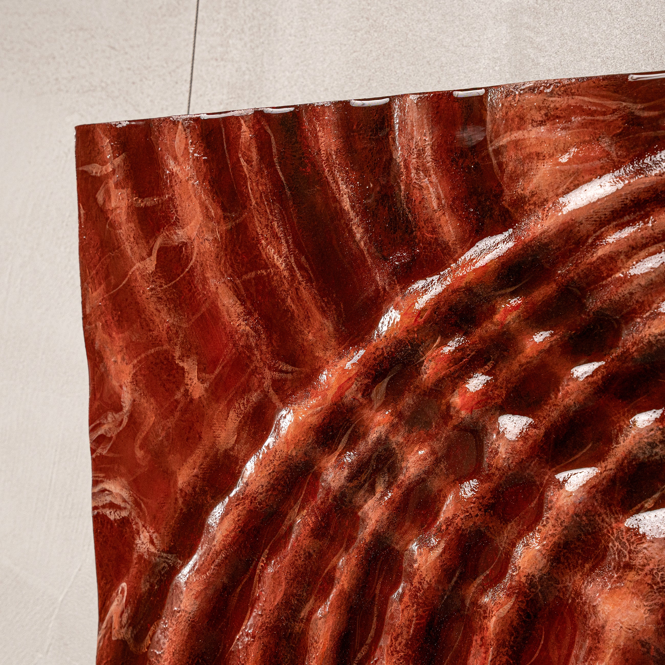 Ripples Texture Handcrafted Solid Art