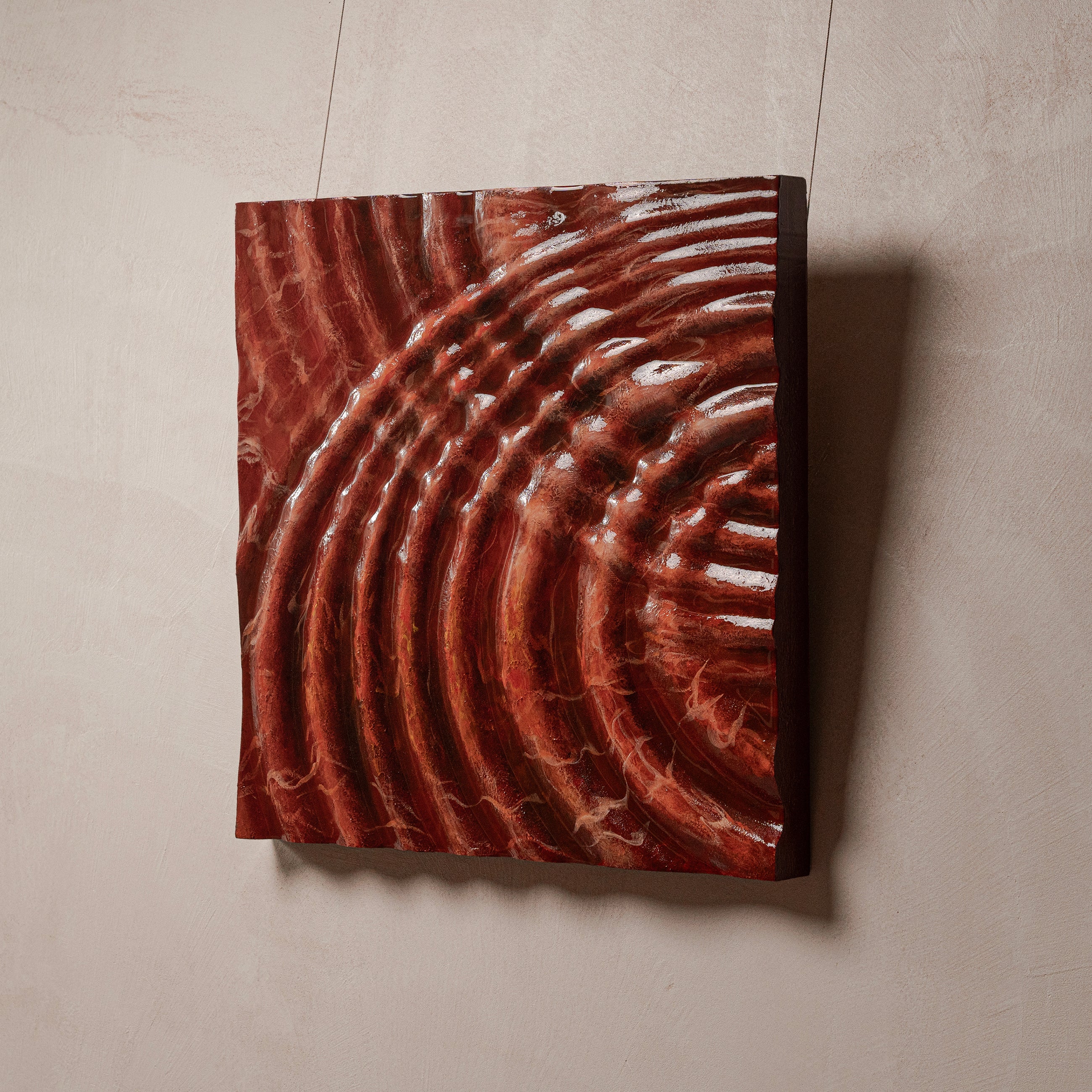 Ripples Texture Handcrafted Solid Art