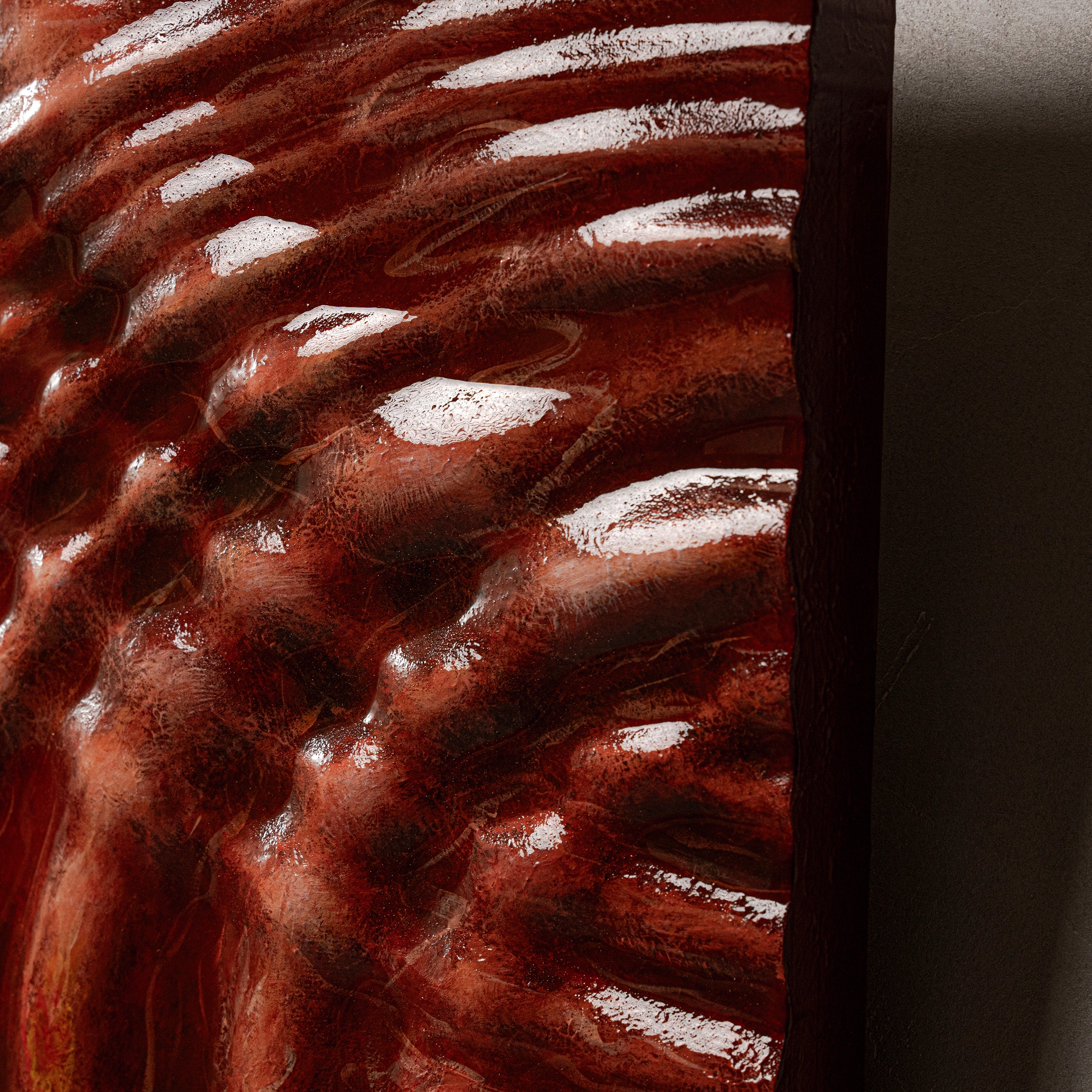 Ripples Texture Handcrafted Solid Art