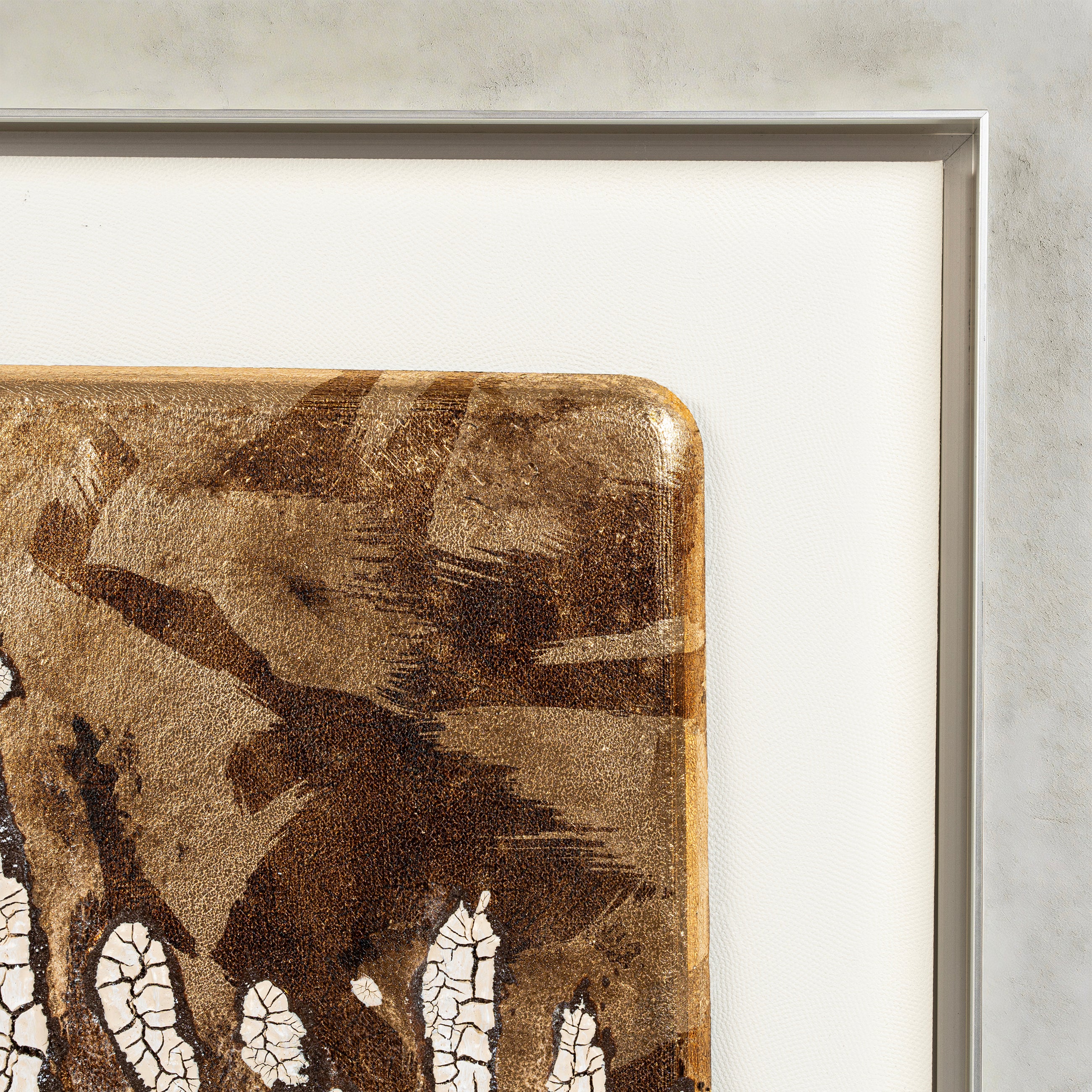 Primal Earth texture Fired Foil Handcrafted&nbsp;Art