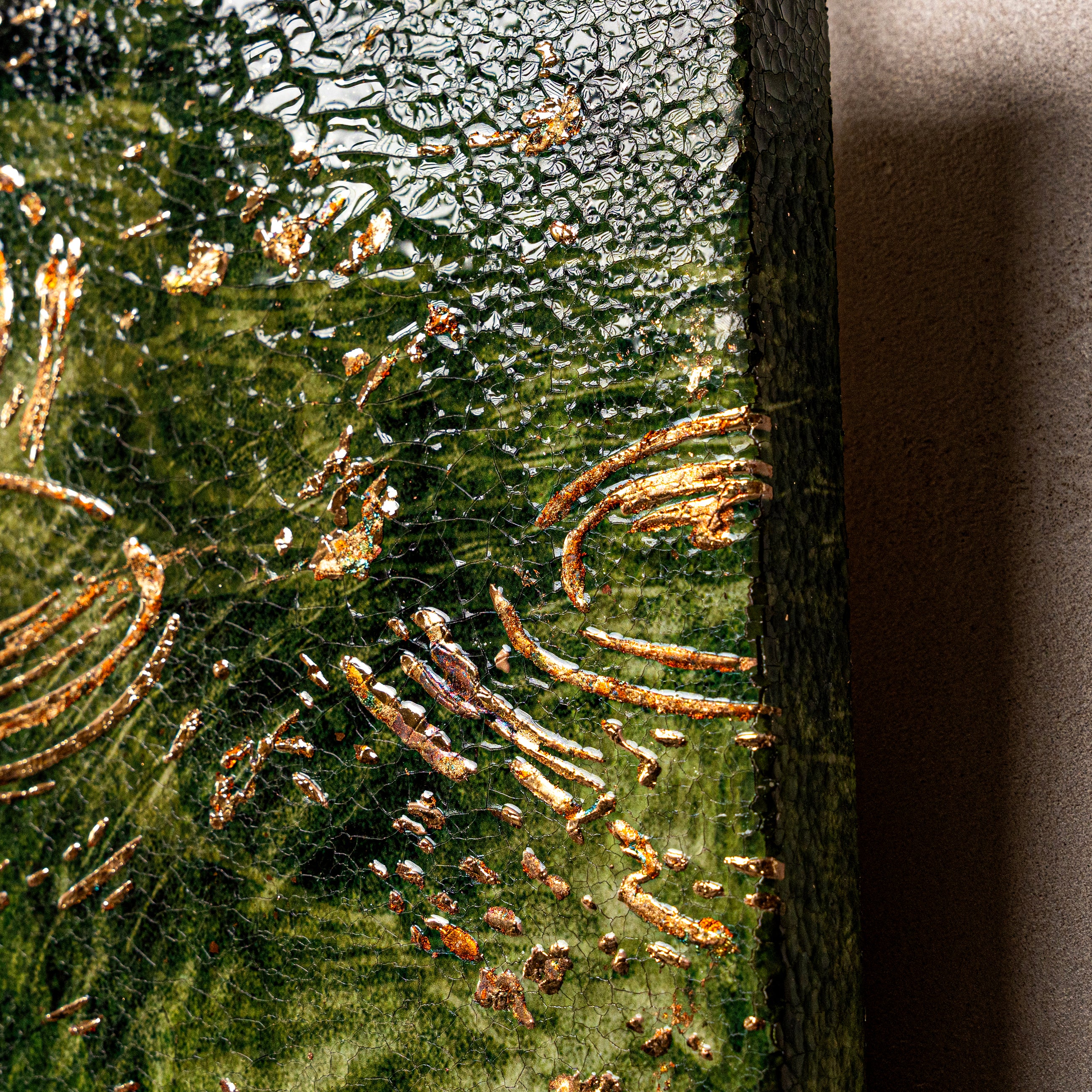 Early Spring and Ripples Fired Foil Handcrafted Art