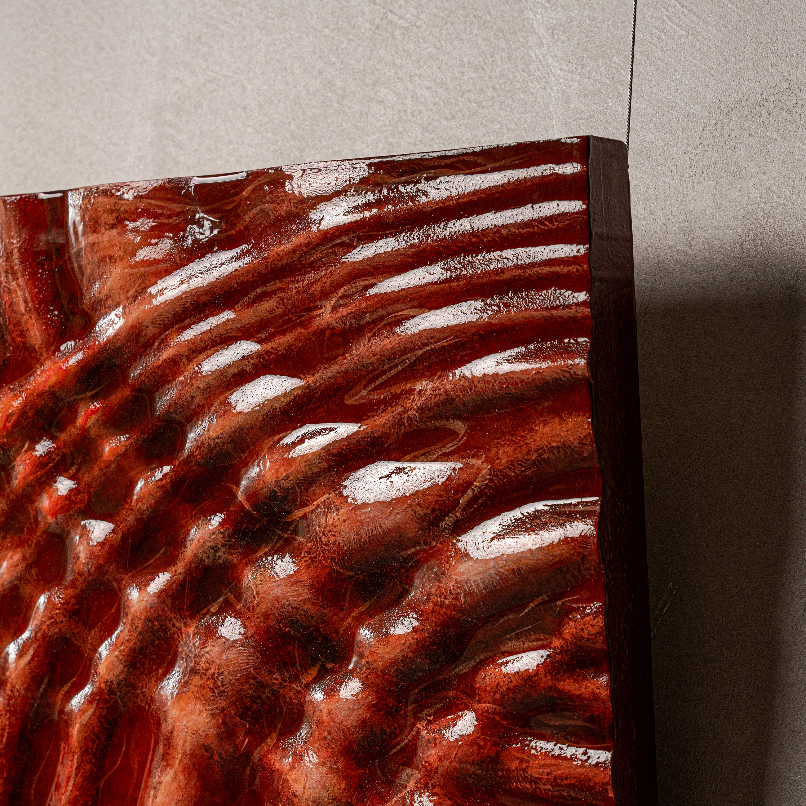 Ripples Texture Handcrafted Solid Art