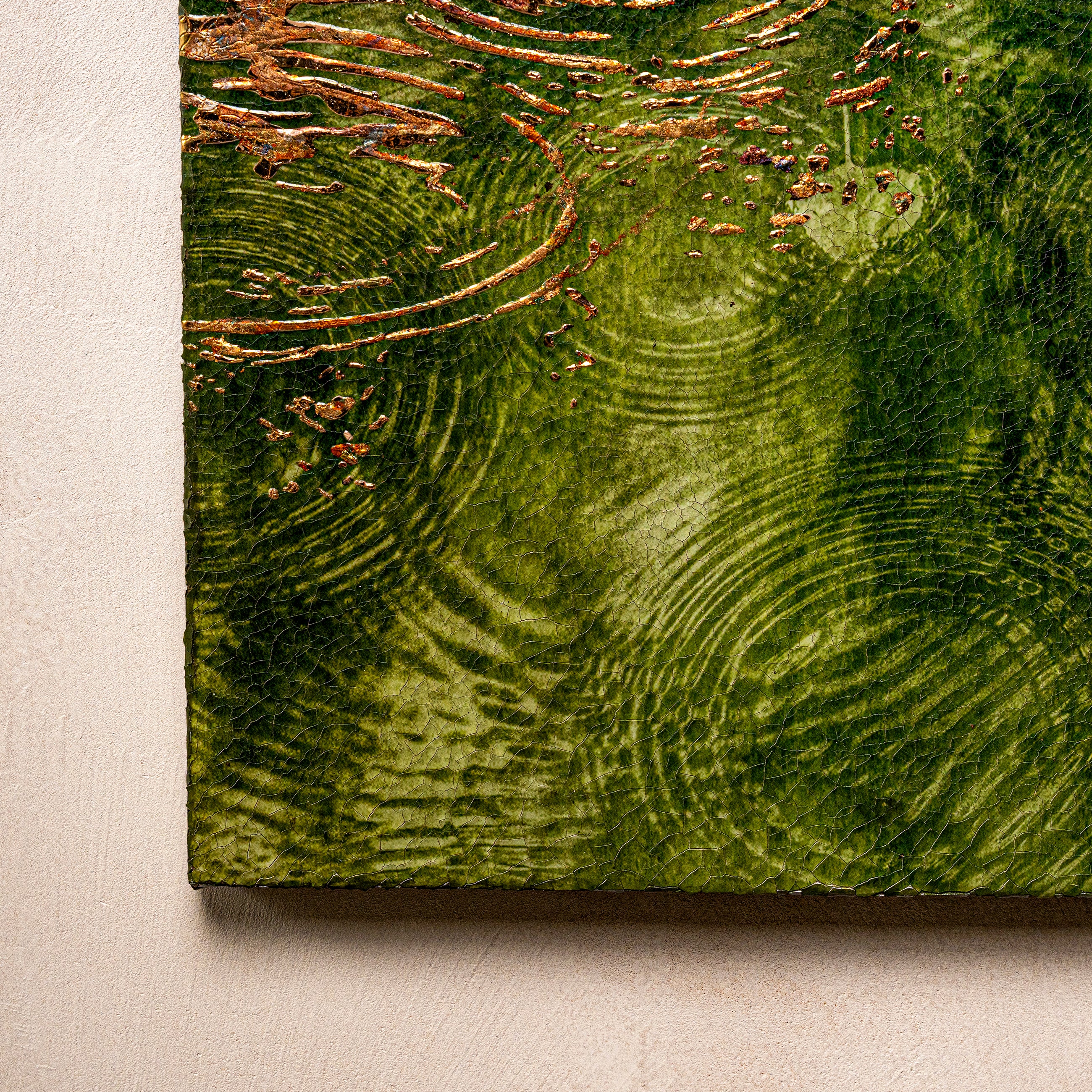 Early Spring and Ripples Fired Foil Handcrafted Art