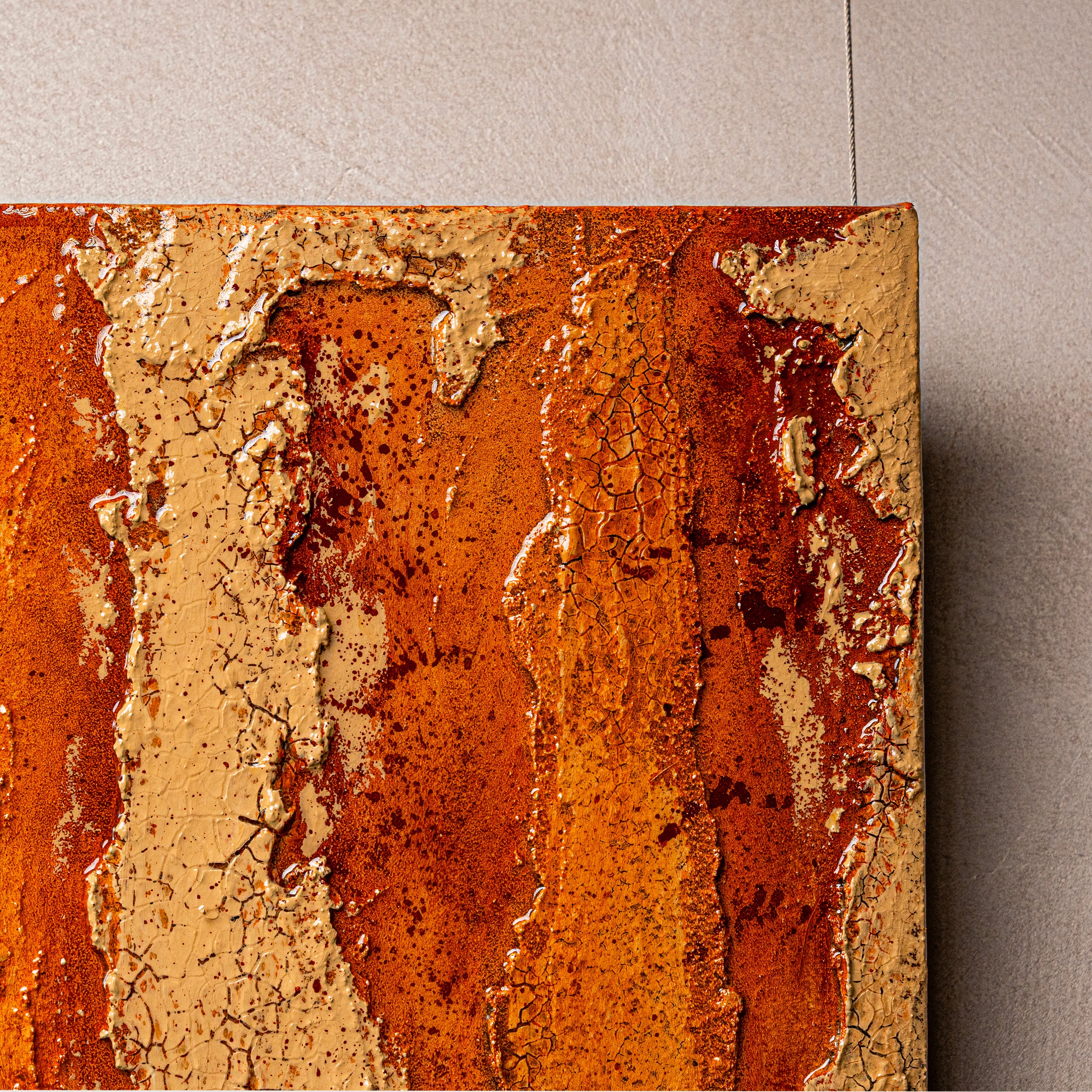 Gilded Terrain Texture Handcrafted Art