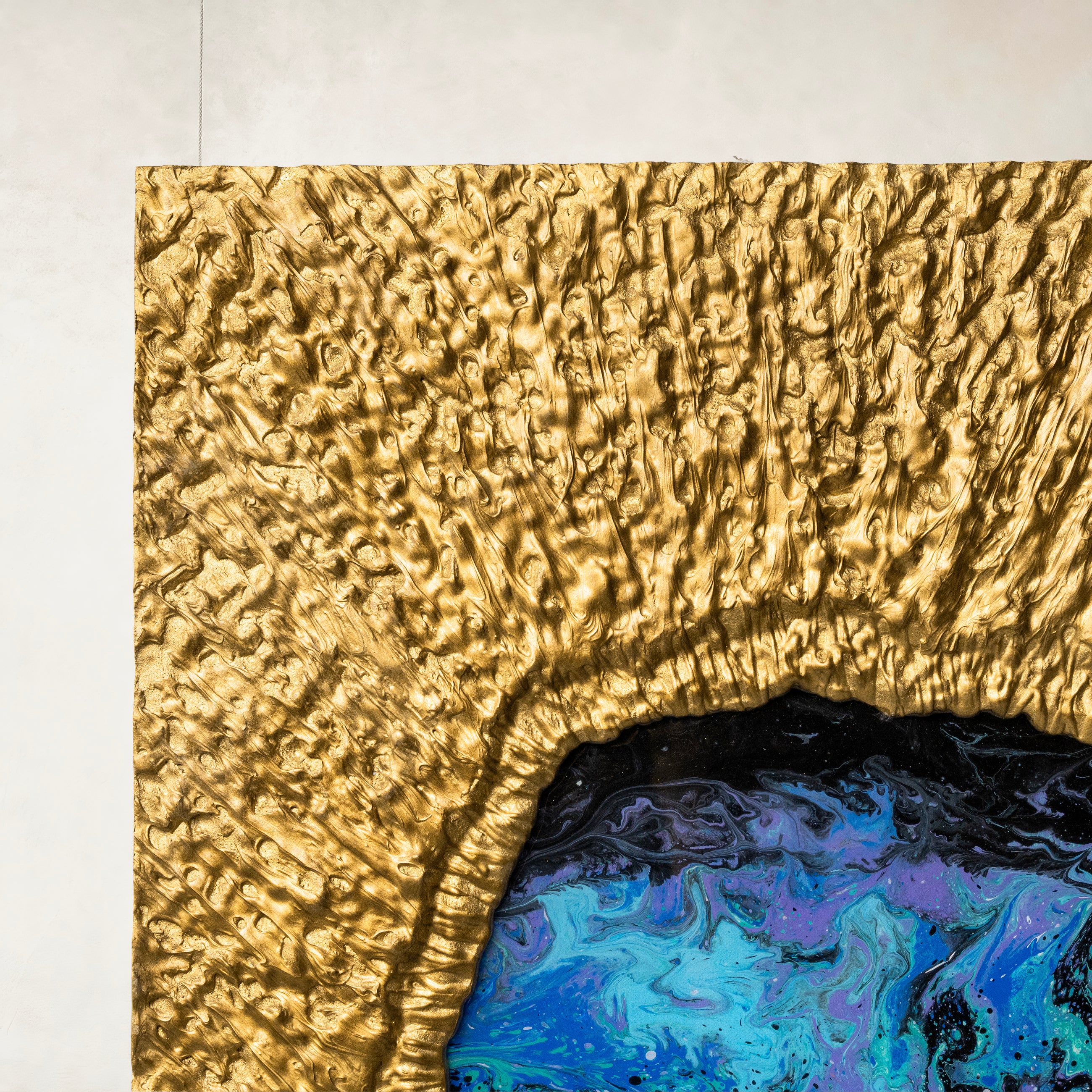 Cosmic Nebula Texture Handcrafted Art