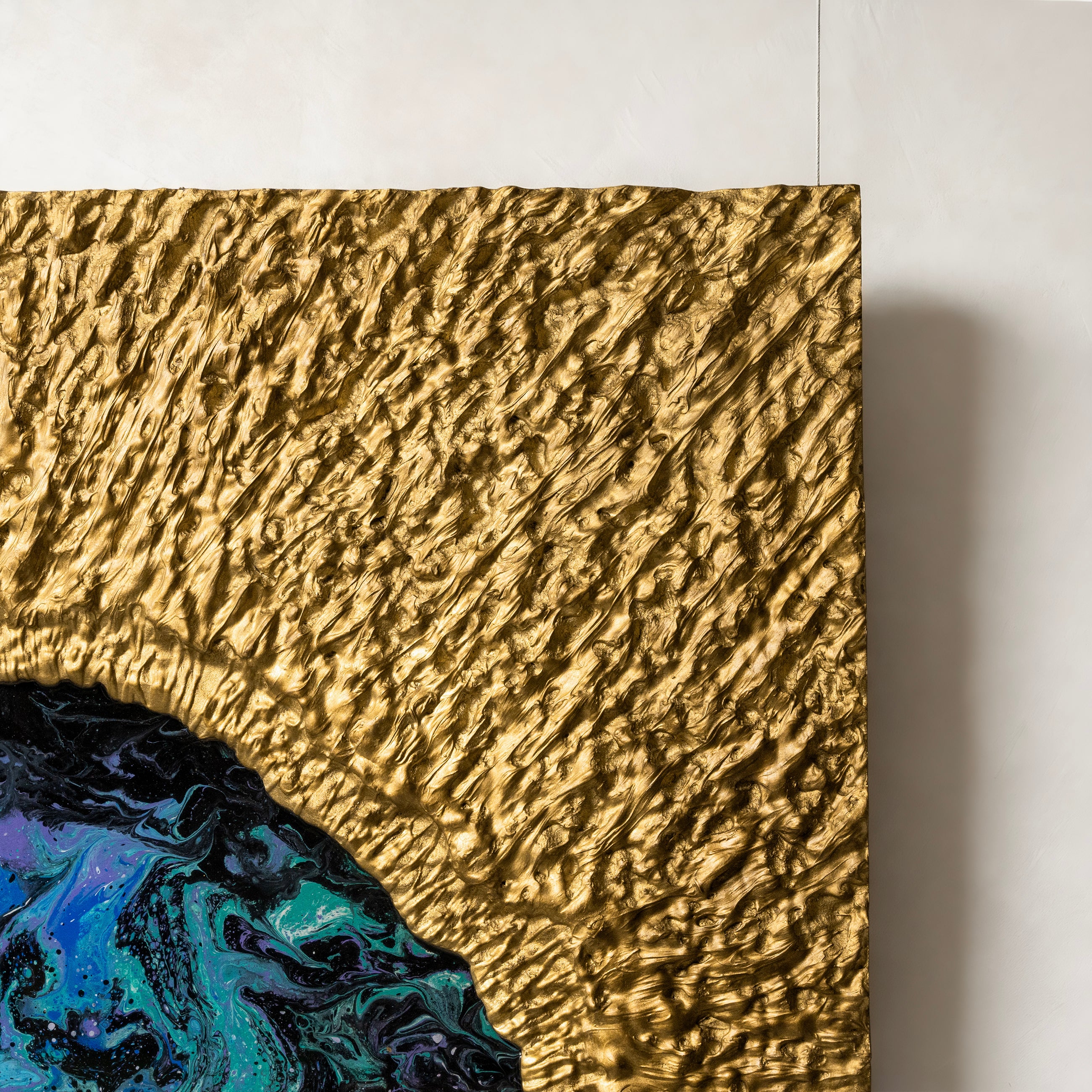 Cosmic Nebula Texture Handcrafted Art