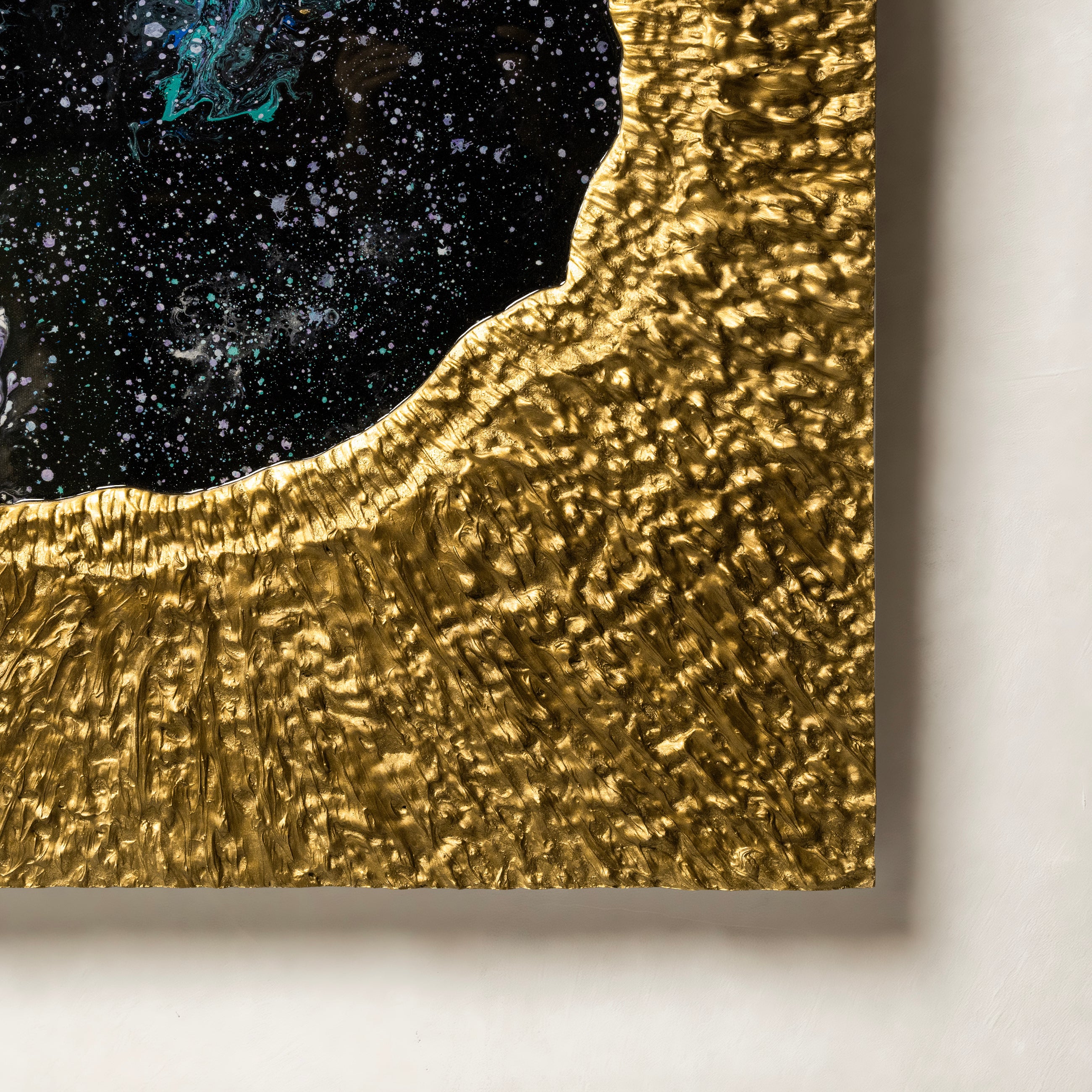 Cosmic Nebula Texture Handcrafted Art