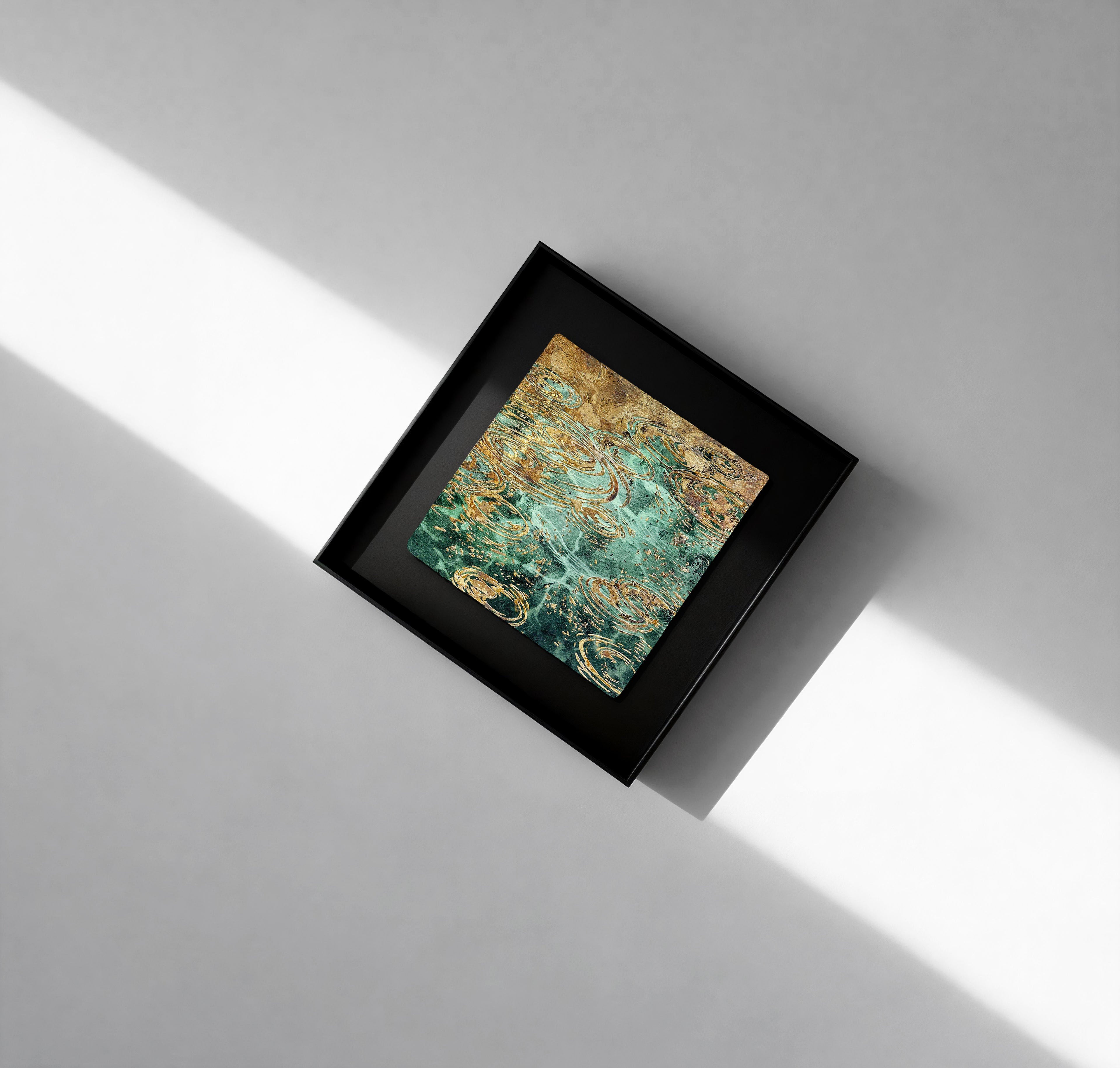 Spring and Ripples Fired Foil Handcrafted&nbsp;Art