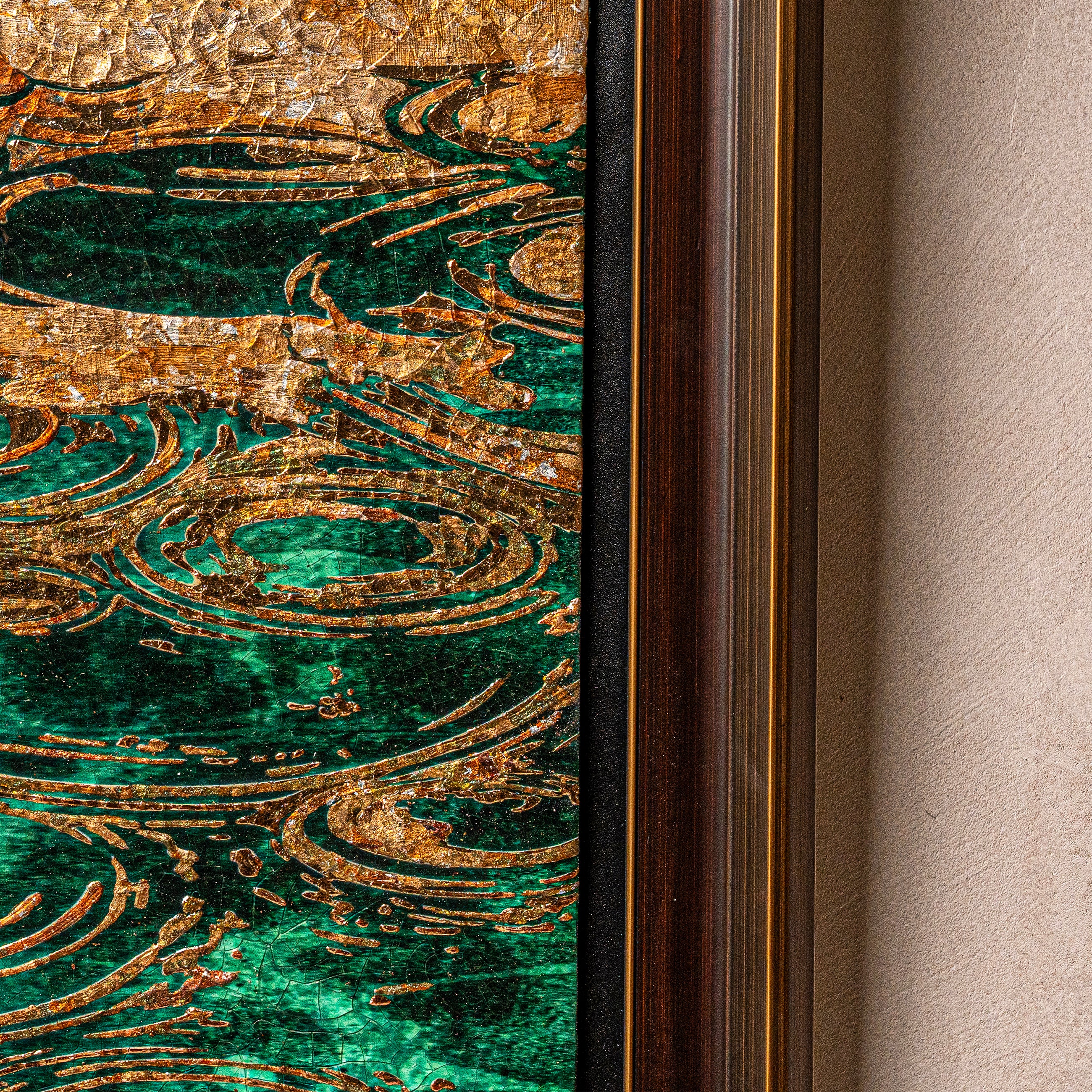 Spring and Ripples Fired Foil Handcrafted&nbsp;Art