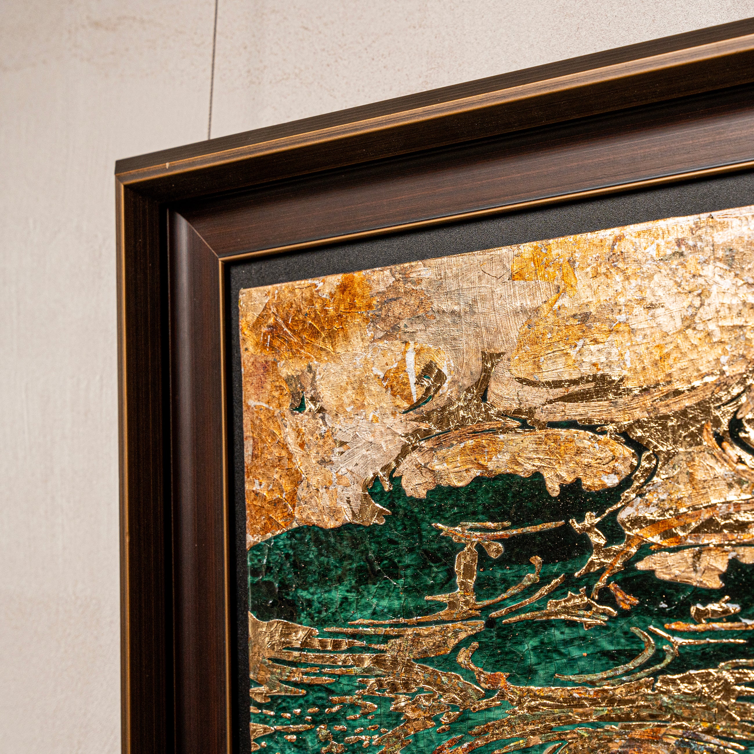 Spring and Ripples Fired Foil Handcrafted&nbsp;Art