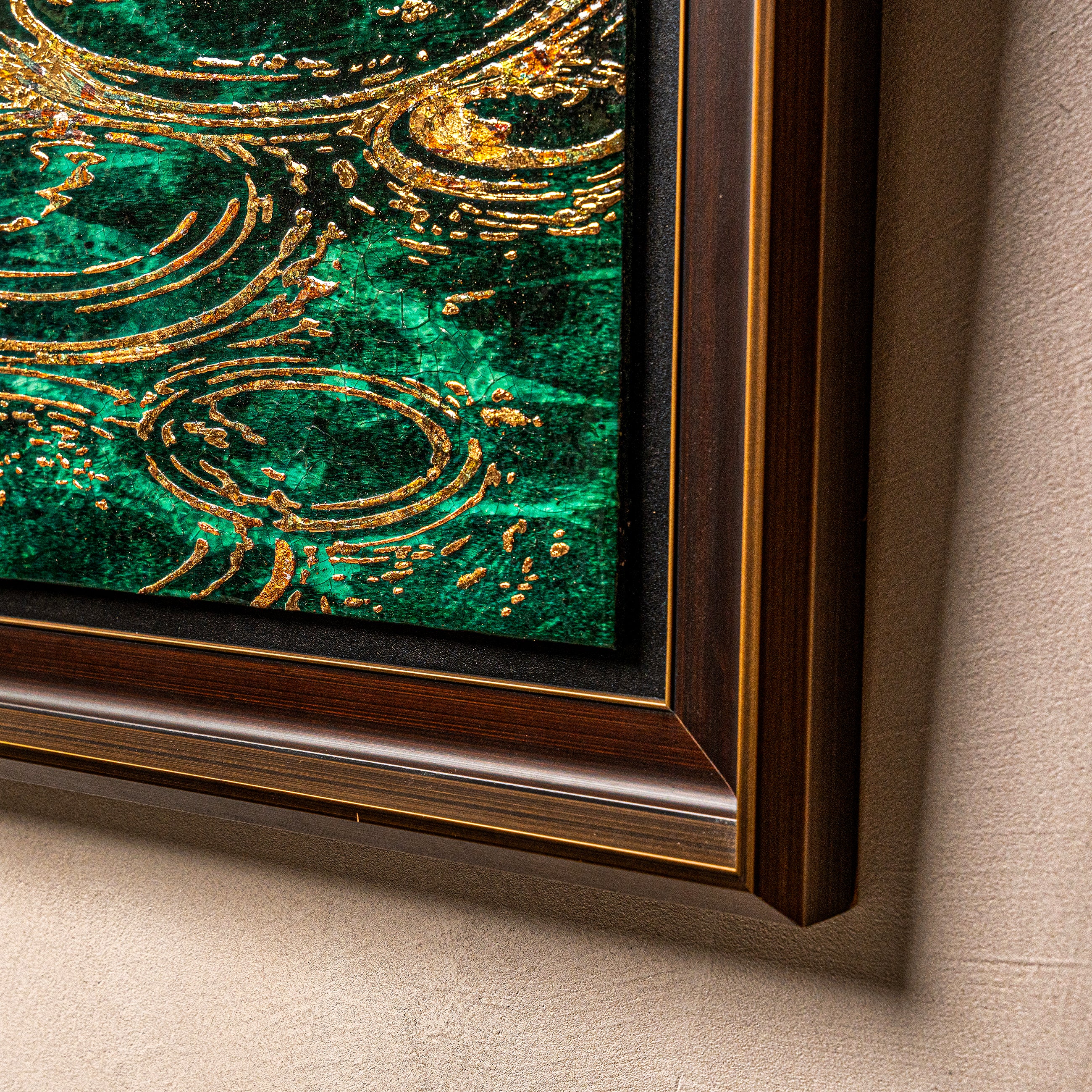 Spring and Ripples Fired Foil Handcrafted&nbsp;Art