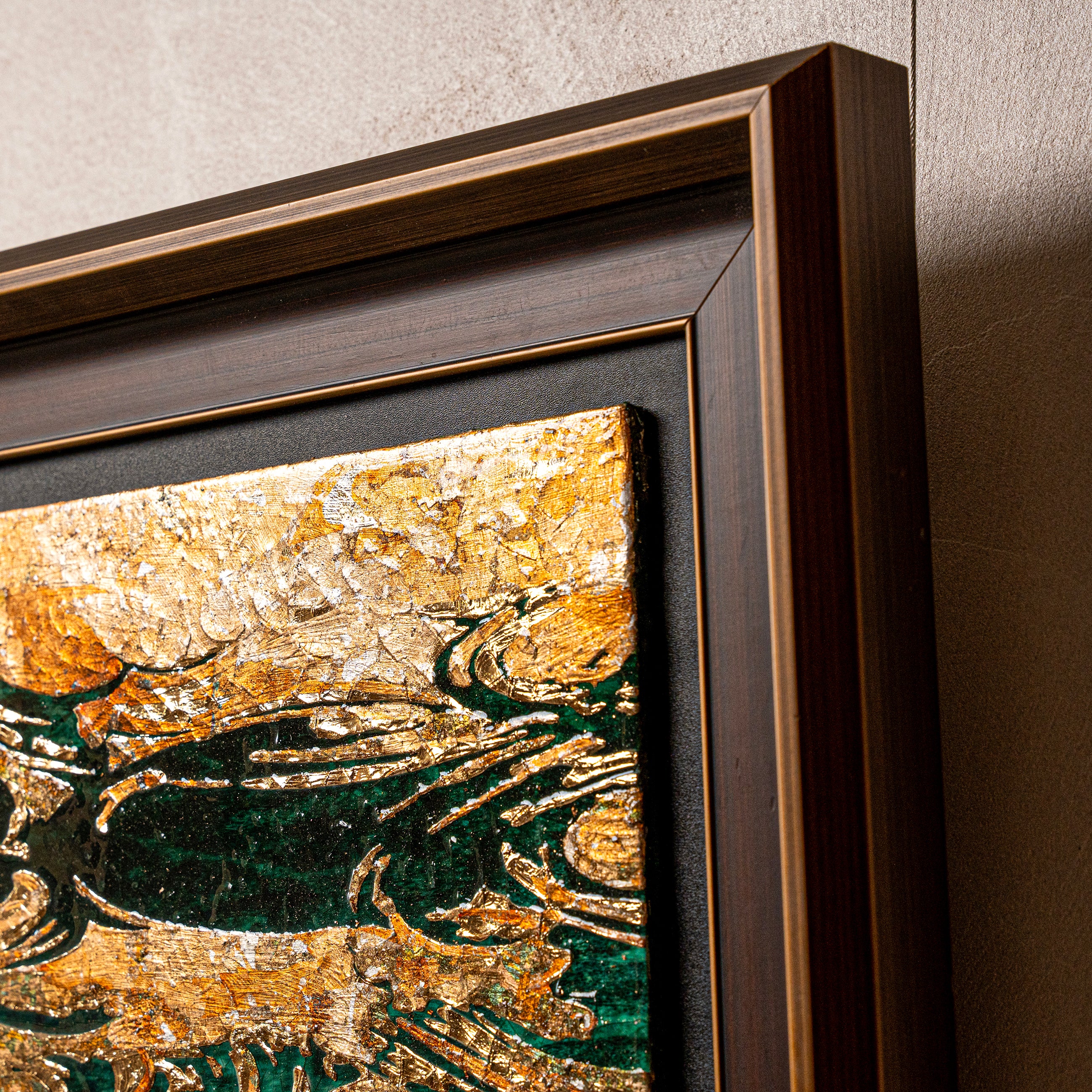 Spring and Ripples Fired Foil Handcrafted&nbsp;Art