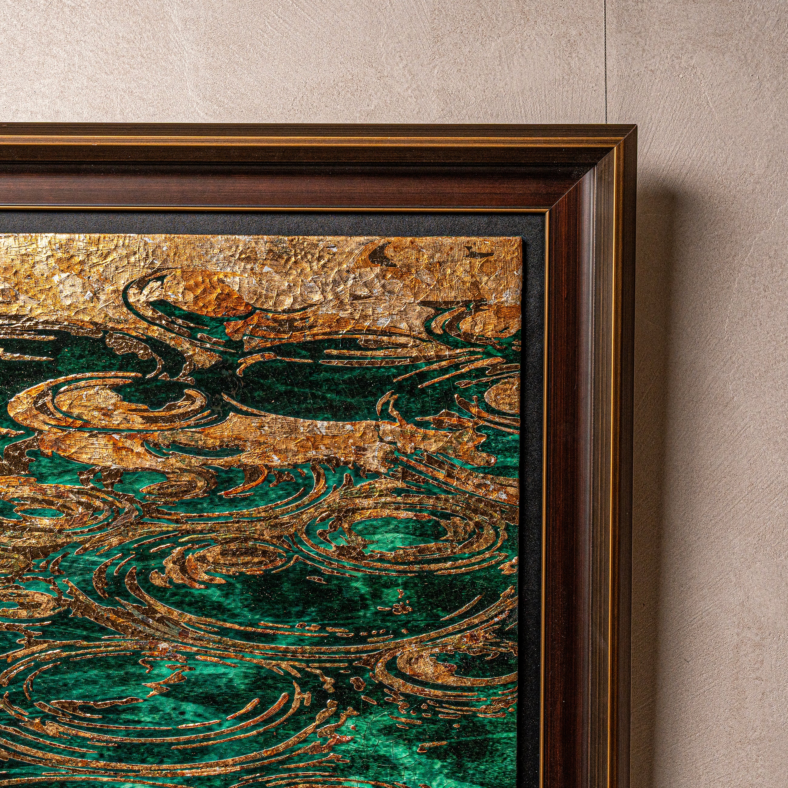 Spring and Ripples Fired Foil Handcrafted&nbsp;Art