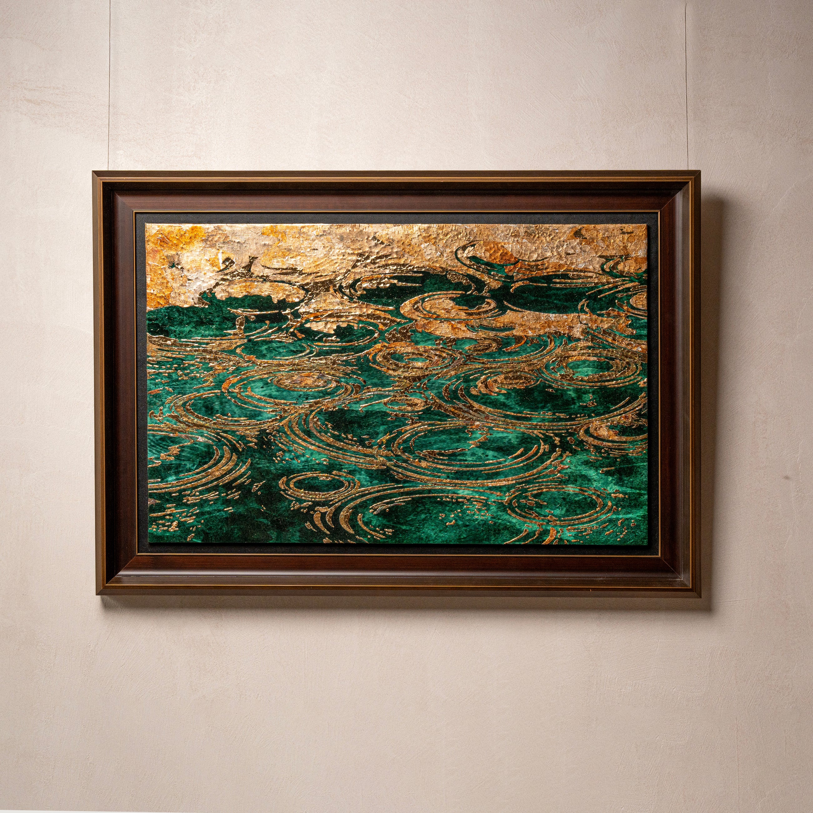 Spring and Ripples Fired Foil Handcrafted&nbsp;Art