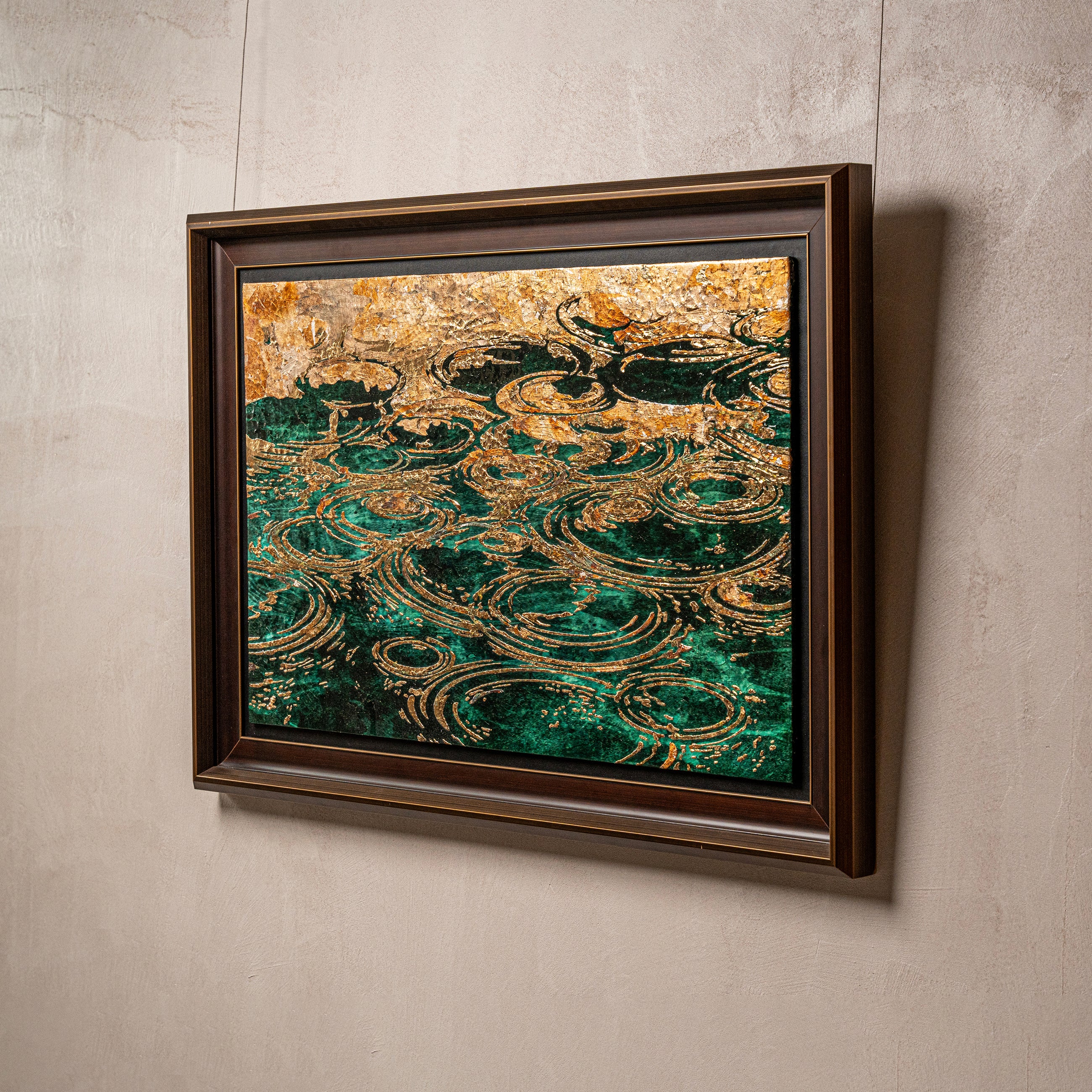 Spring and Ripples Fired Foil Handcrafted&nbsp;Art