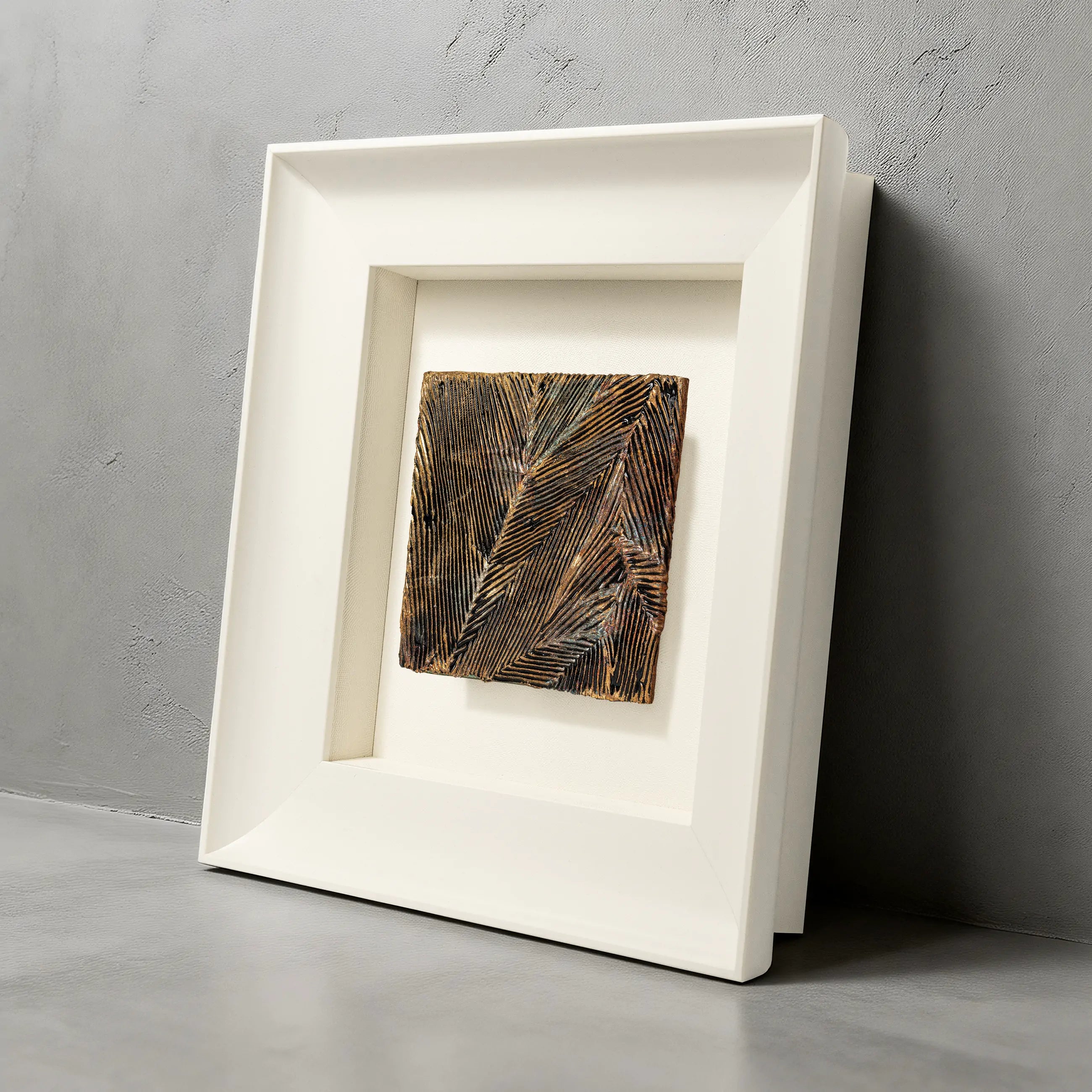Striae — Patinated Foil · Aura Frame