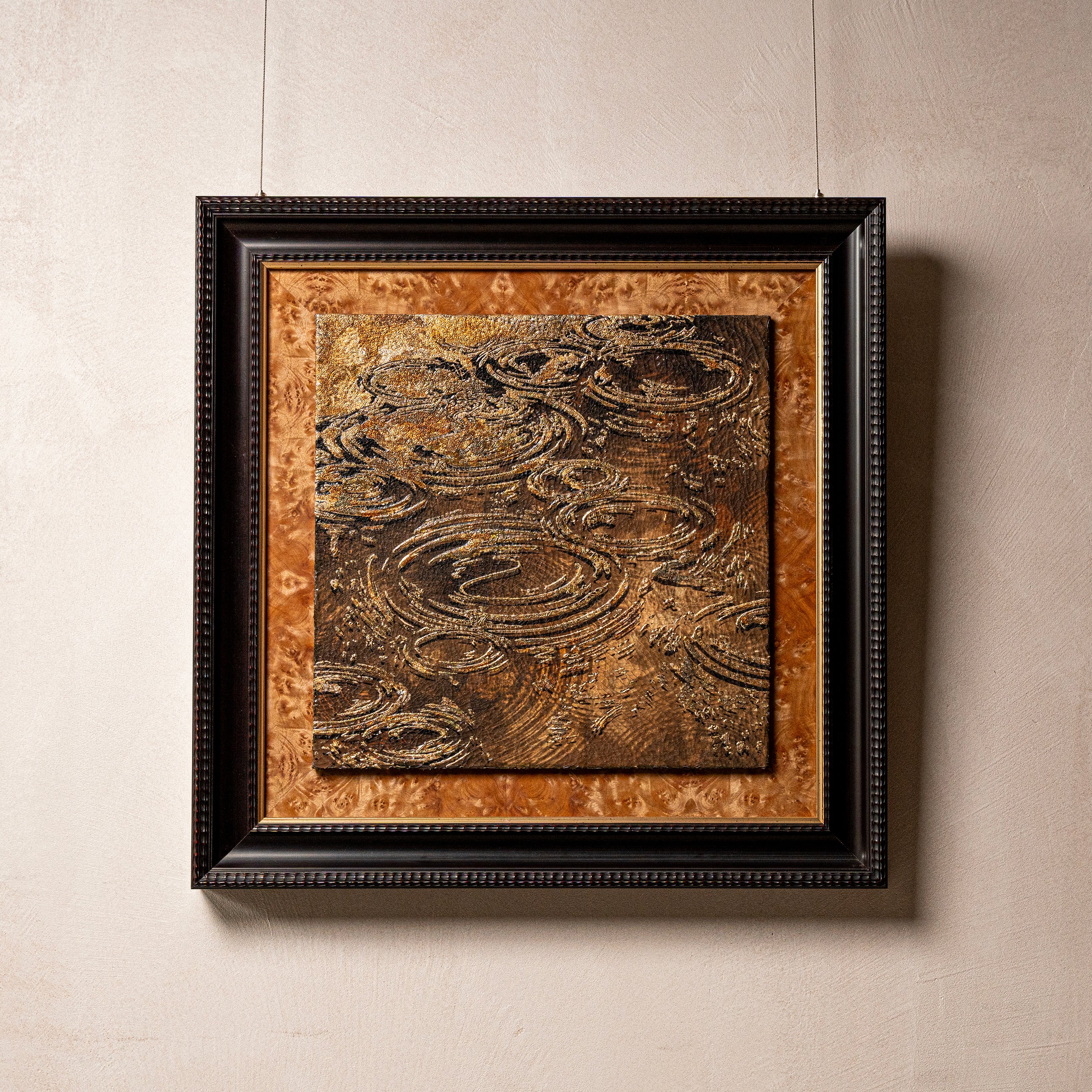 Autumn and Ripples Fired Foil Handcrafted&nbsp;Art