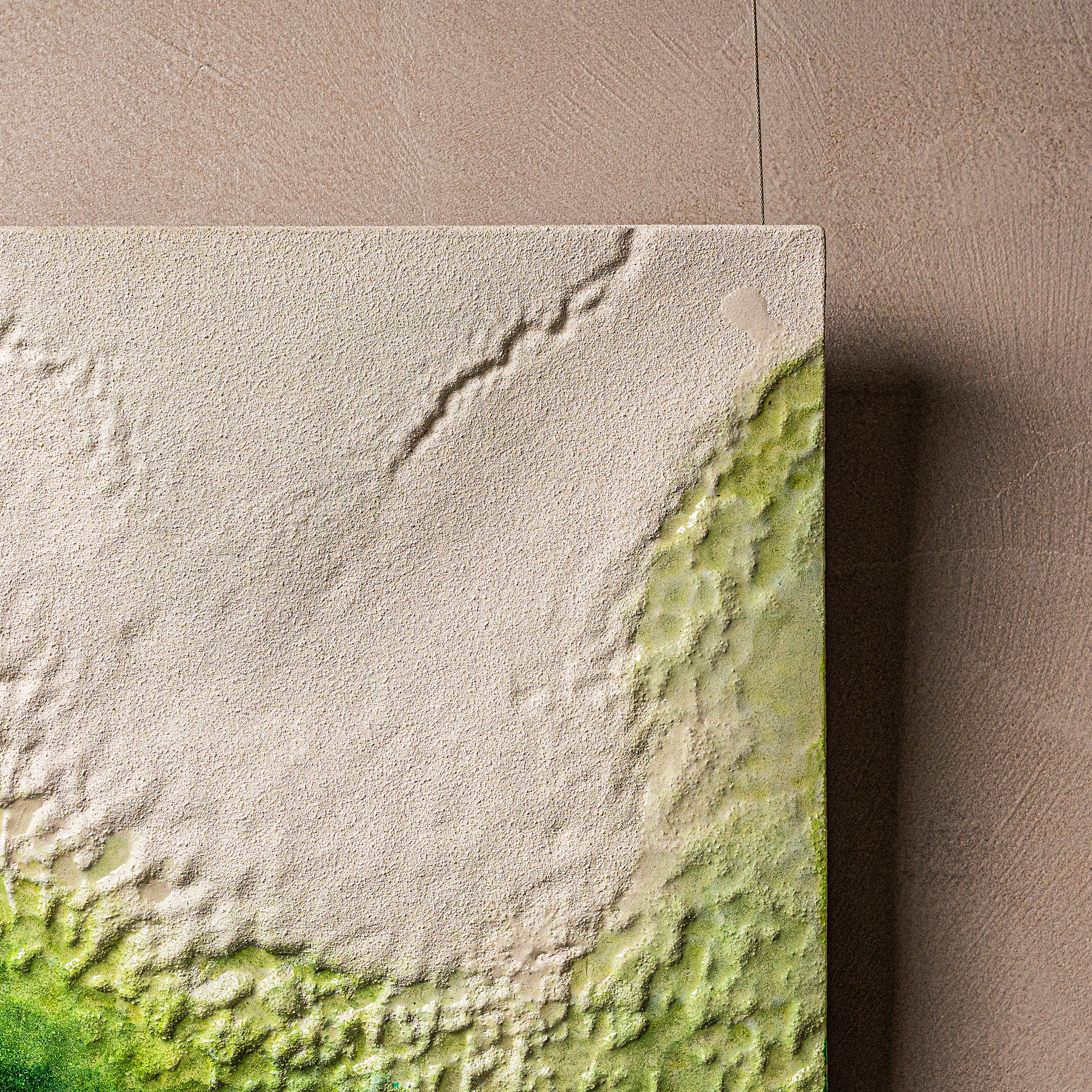 The Frozen Spring of Life Texture Handcrafted Art