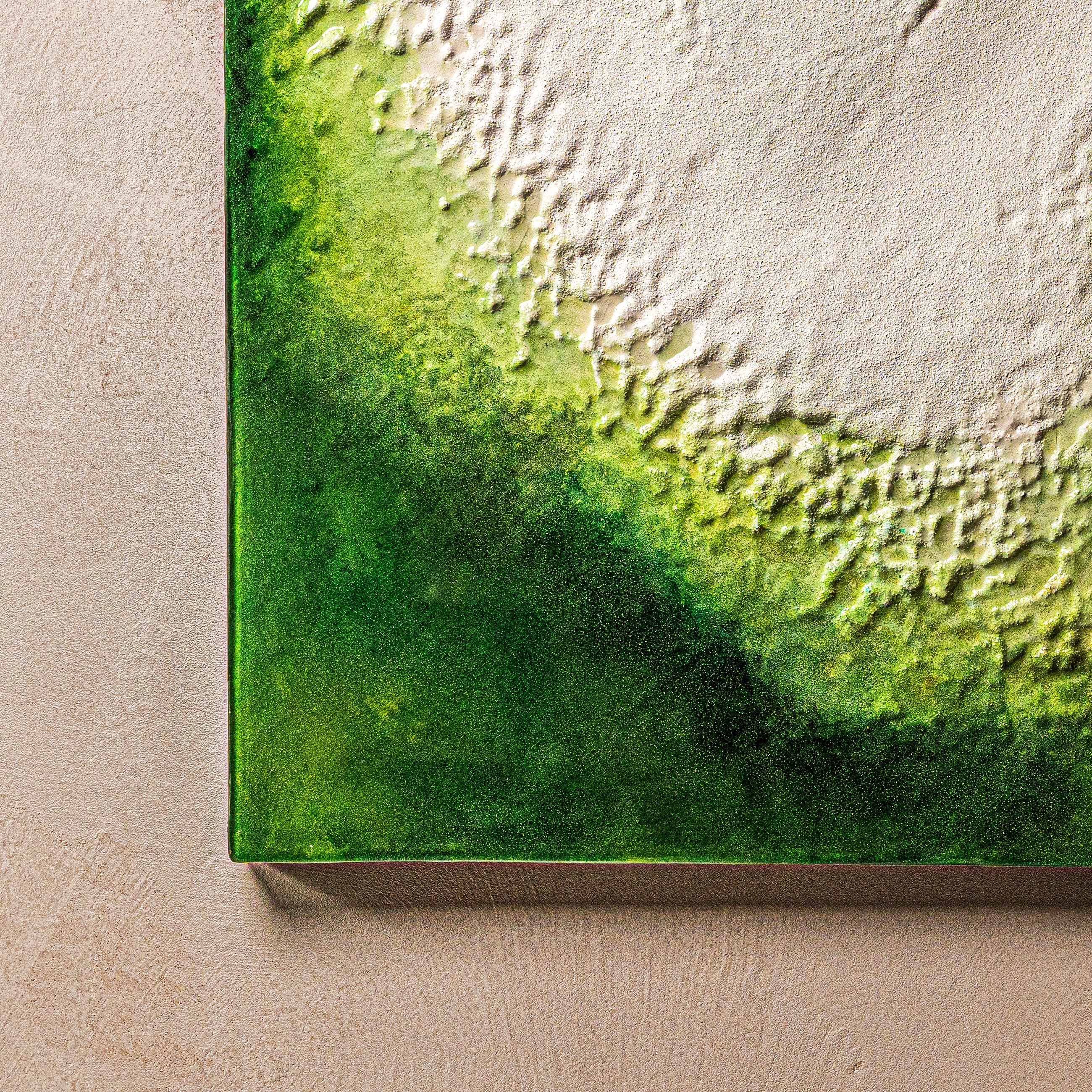 The Frozen Spring of Life Texture Handcrafted Art