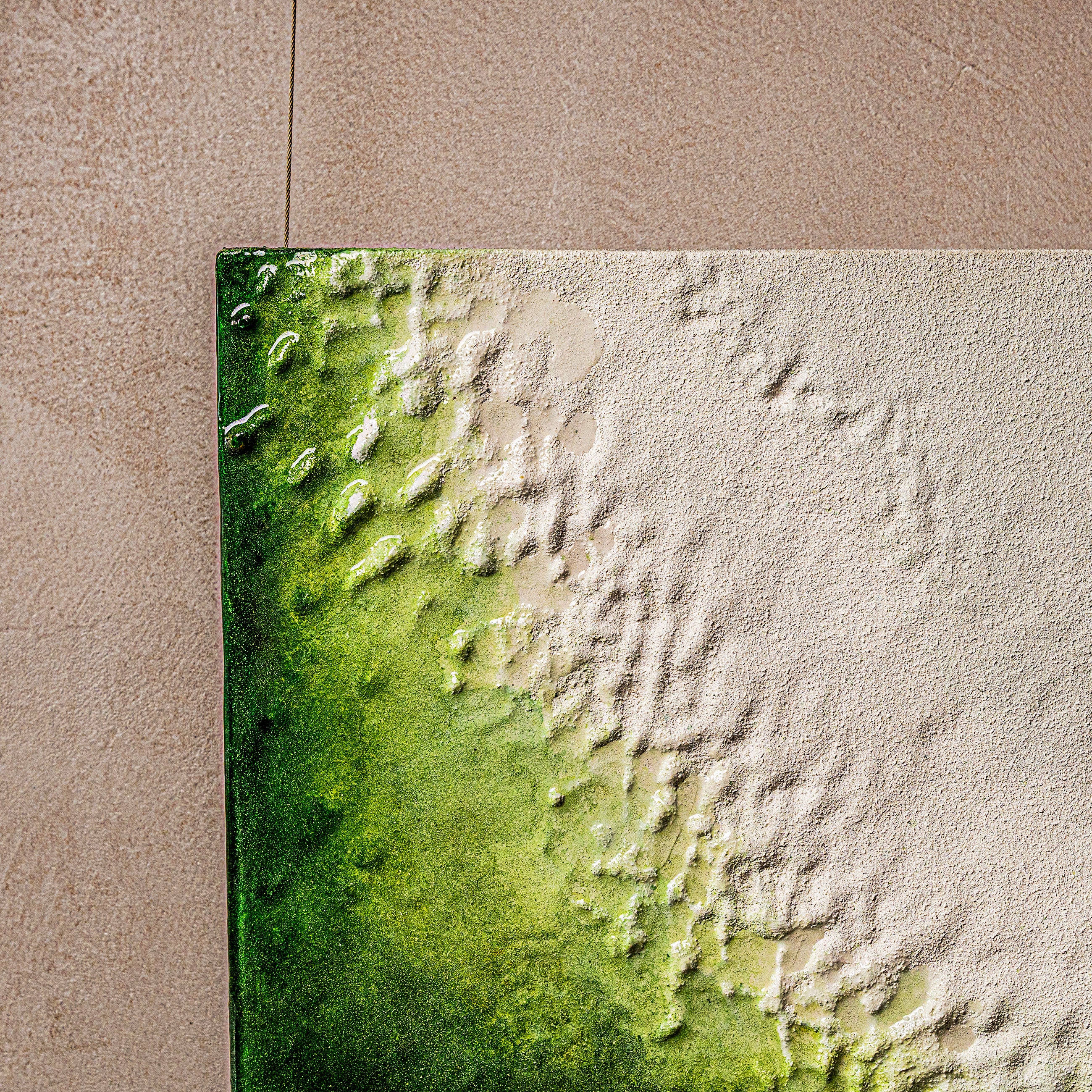 The Frozen Spring of Life Texture Handcrafted Art