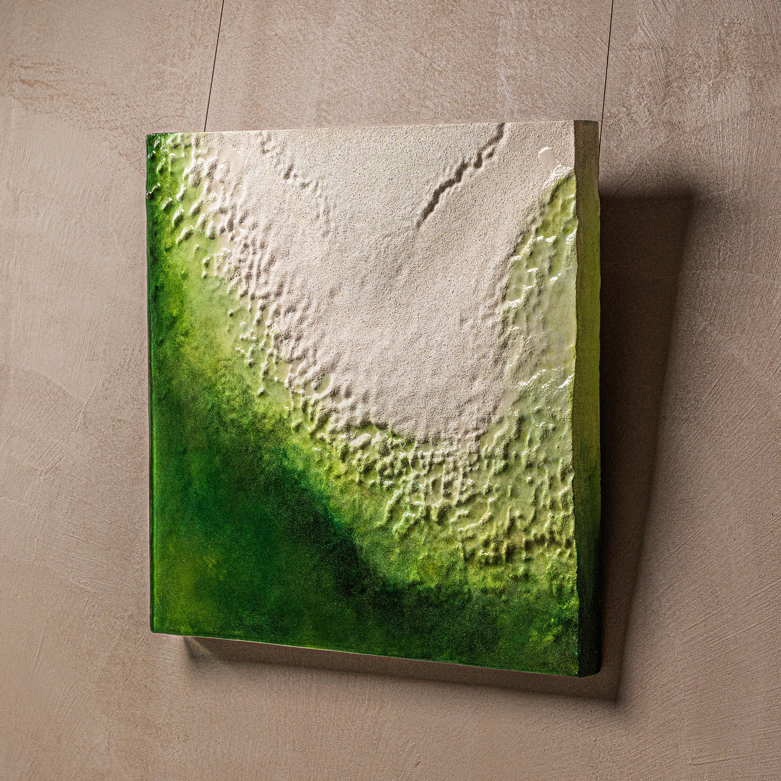 The Frozen Spring of Life Texture Handcrafted Art