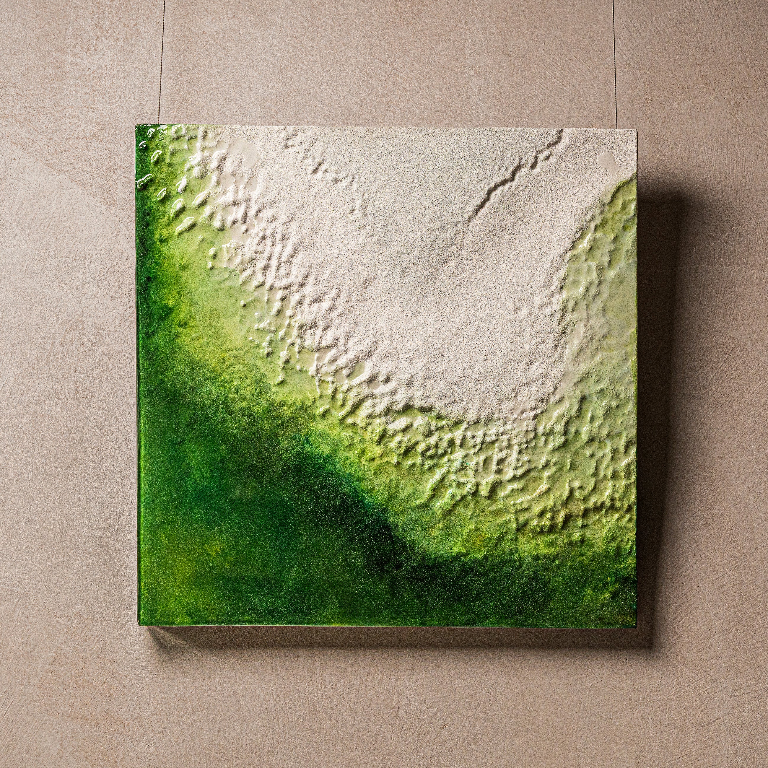 The Frozen Spring of Life Texture Handcrafted Art