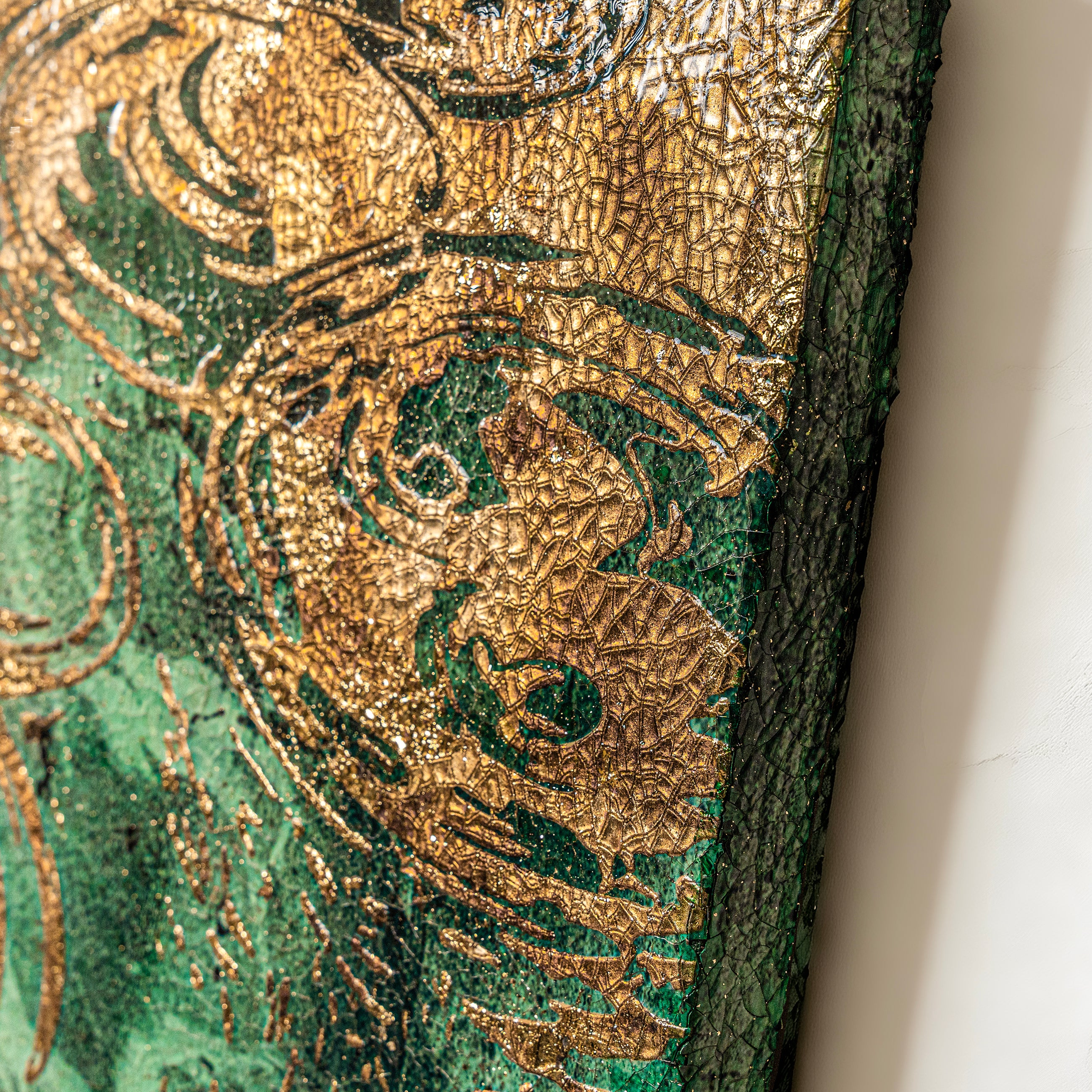 Spring and Ripples Fired Foil Handcrafted&nbsp;Art