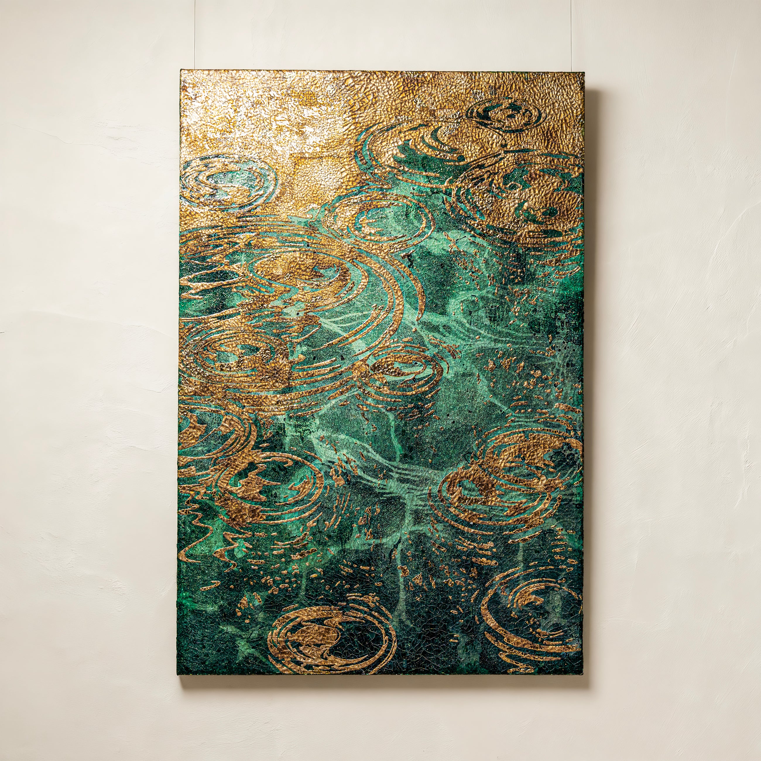 Spring and Ripples Fired Foil Handcrafted&nbsp;Art