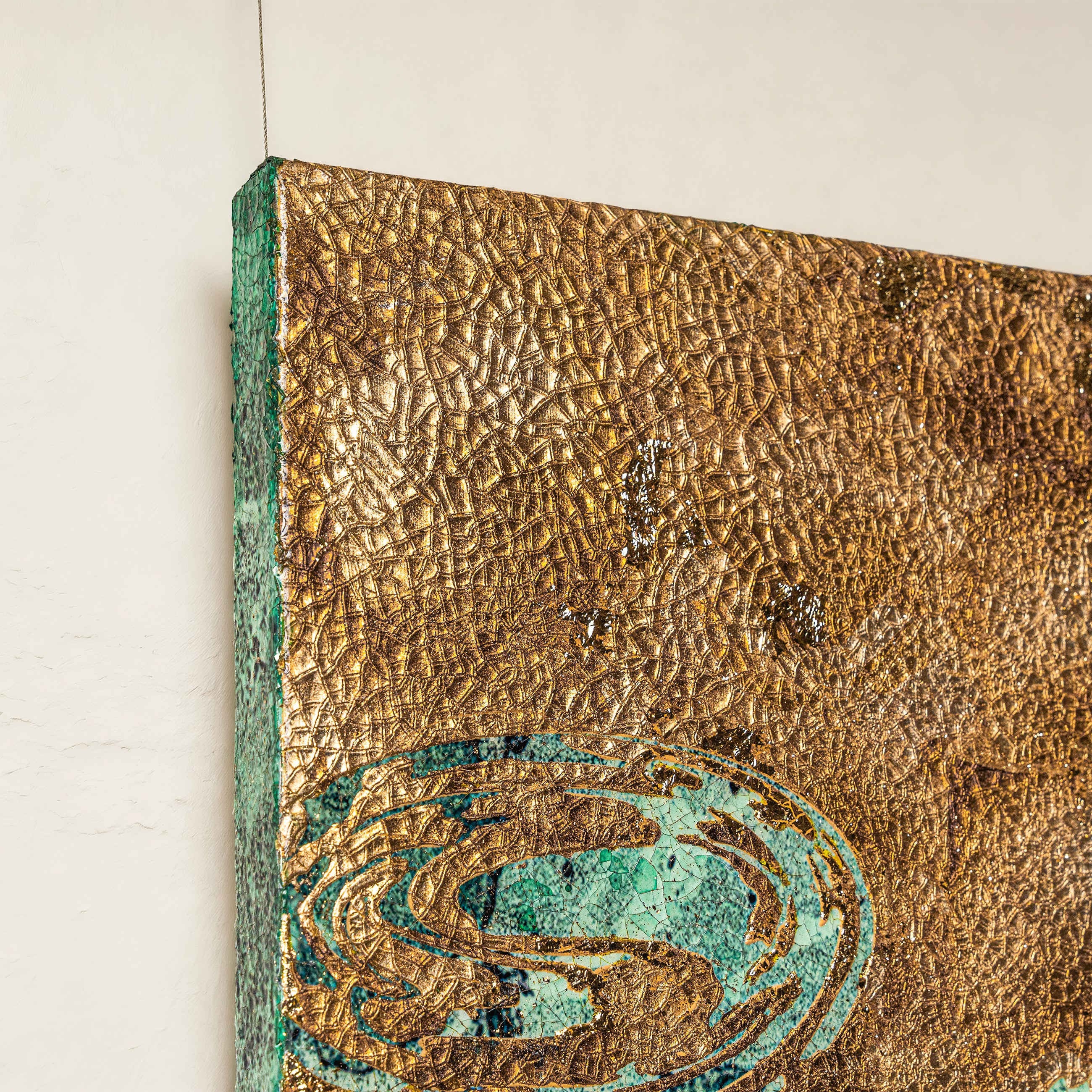 Spring and Ripples Fired Foil Handcrafted&nbsp;Art