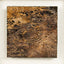 Unframed canvas of Harvest Tide — Patinated Foil · Aura Frame, showing the full water element mineral surface with its interleaved crackle ground and ripple relief, overlaid with graduated fired foil produced through sixteen stages of high-temperature oxidation.