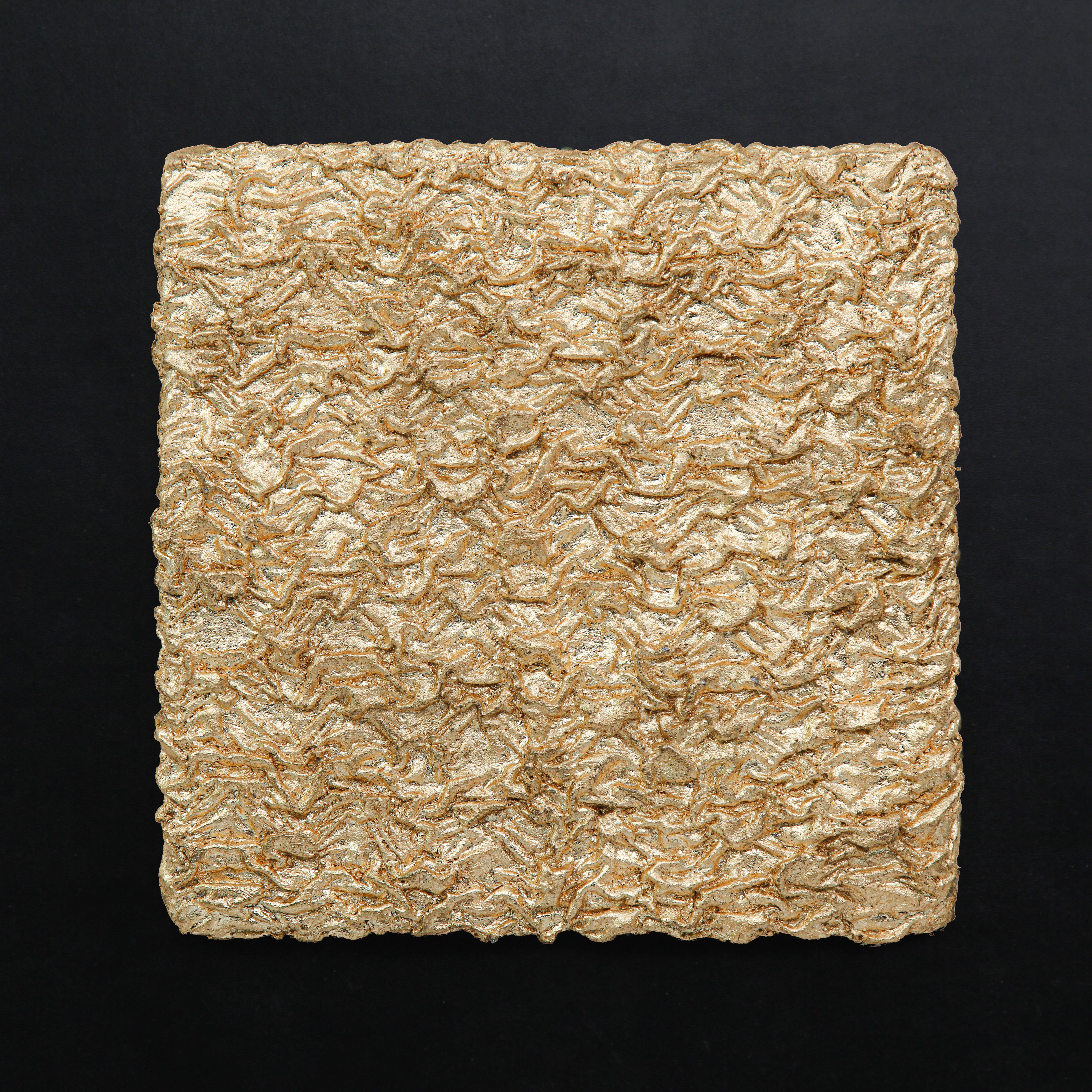 Flowing Abundance Terrain Handcrafted Gilded Foil Art