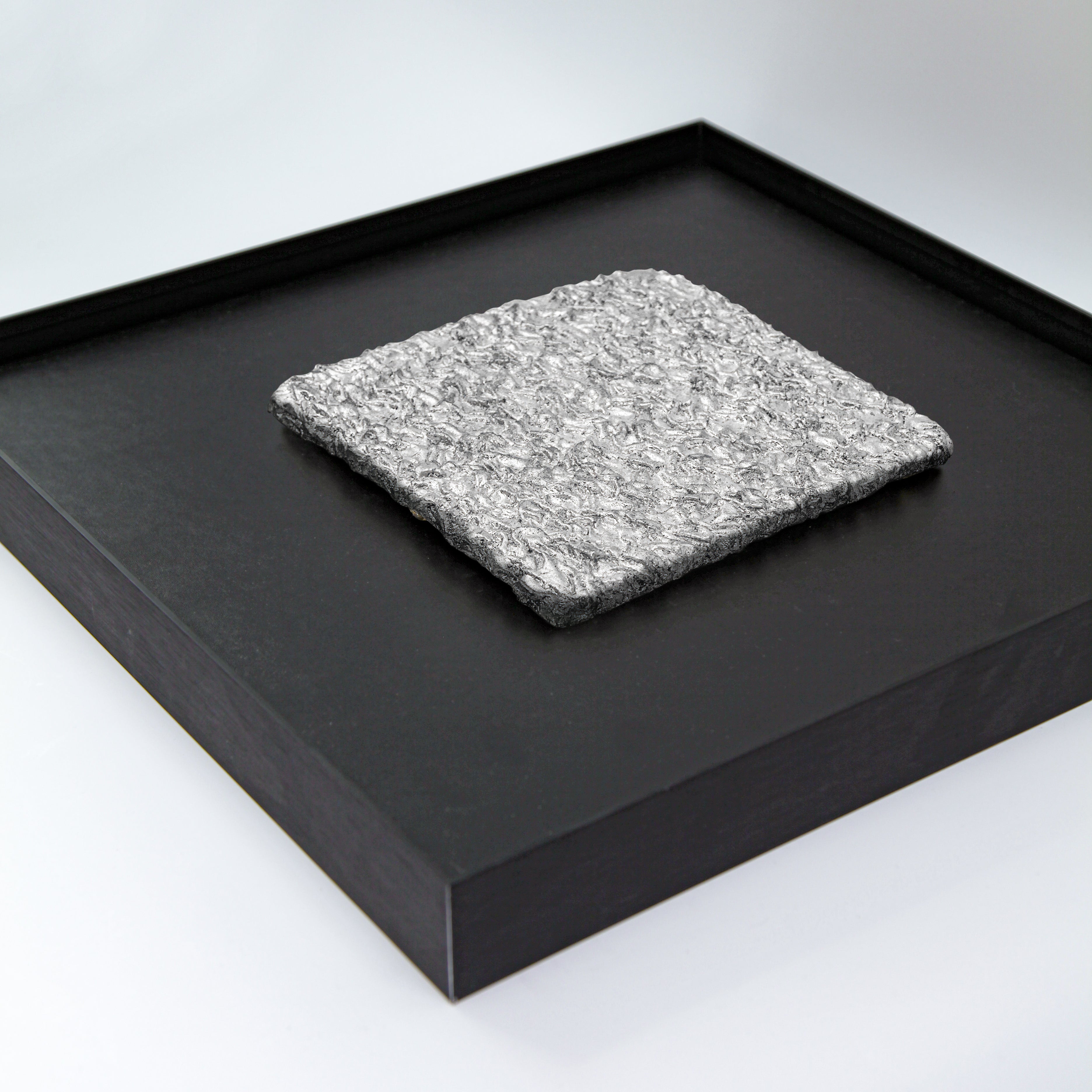 Flowing Abundance Terrain Handcrafted Silver Foil Art