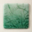 Close-up of Jade Meridian art print canvas core revealing handcrafted mineral texture layers in jade tones that express wood element life force in dimensional relief.