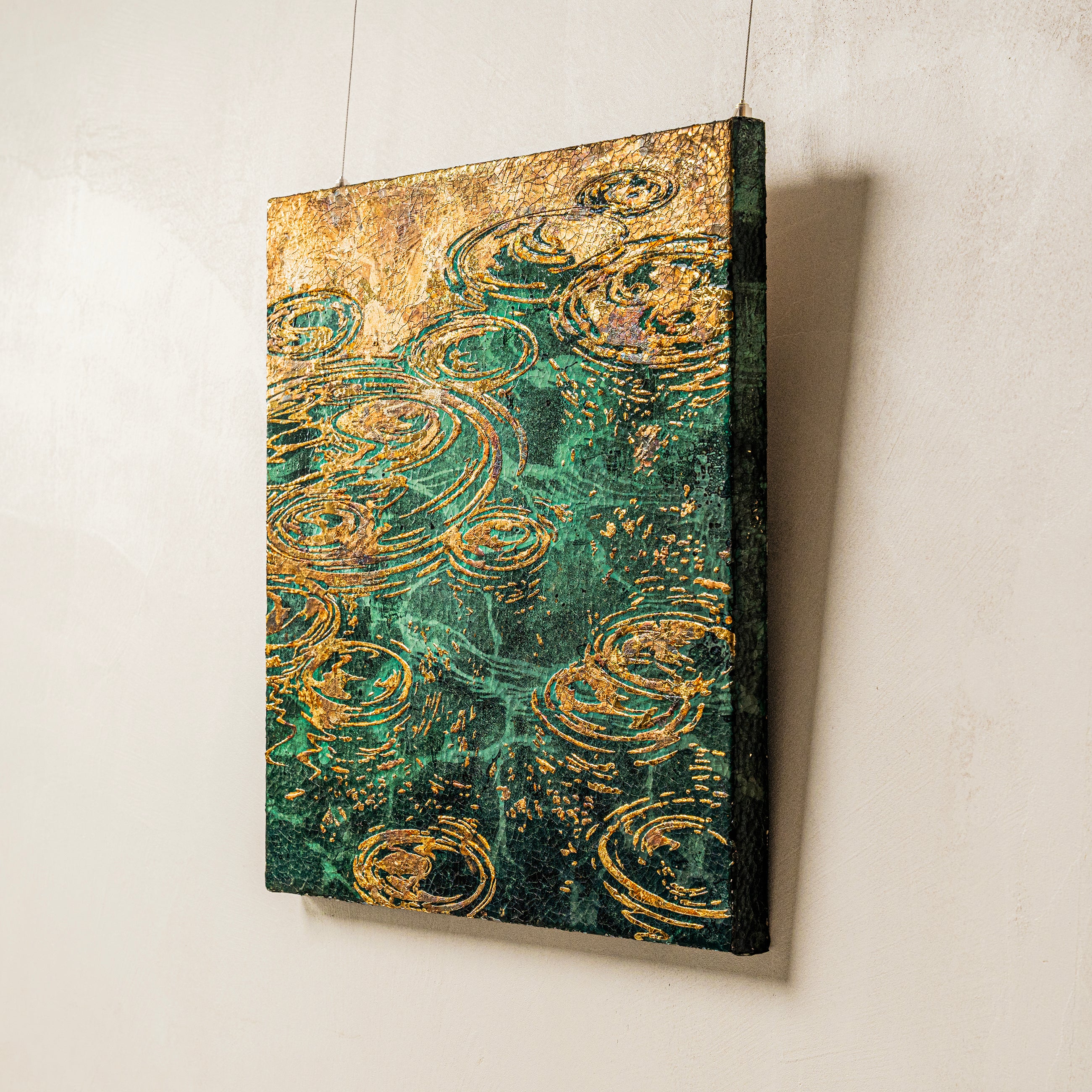 Right side profile — artwork depth and frame edge.